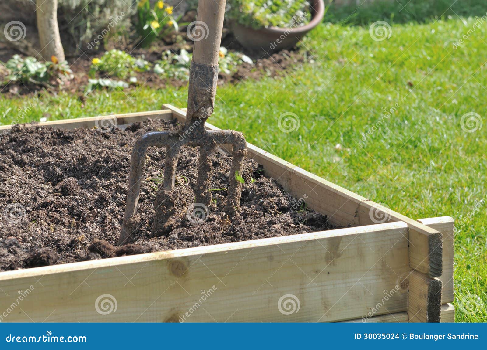 Planter for Vegetable Garden Stock Photo Image of planter, gardening