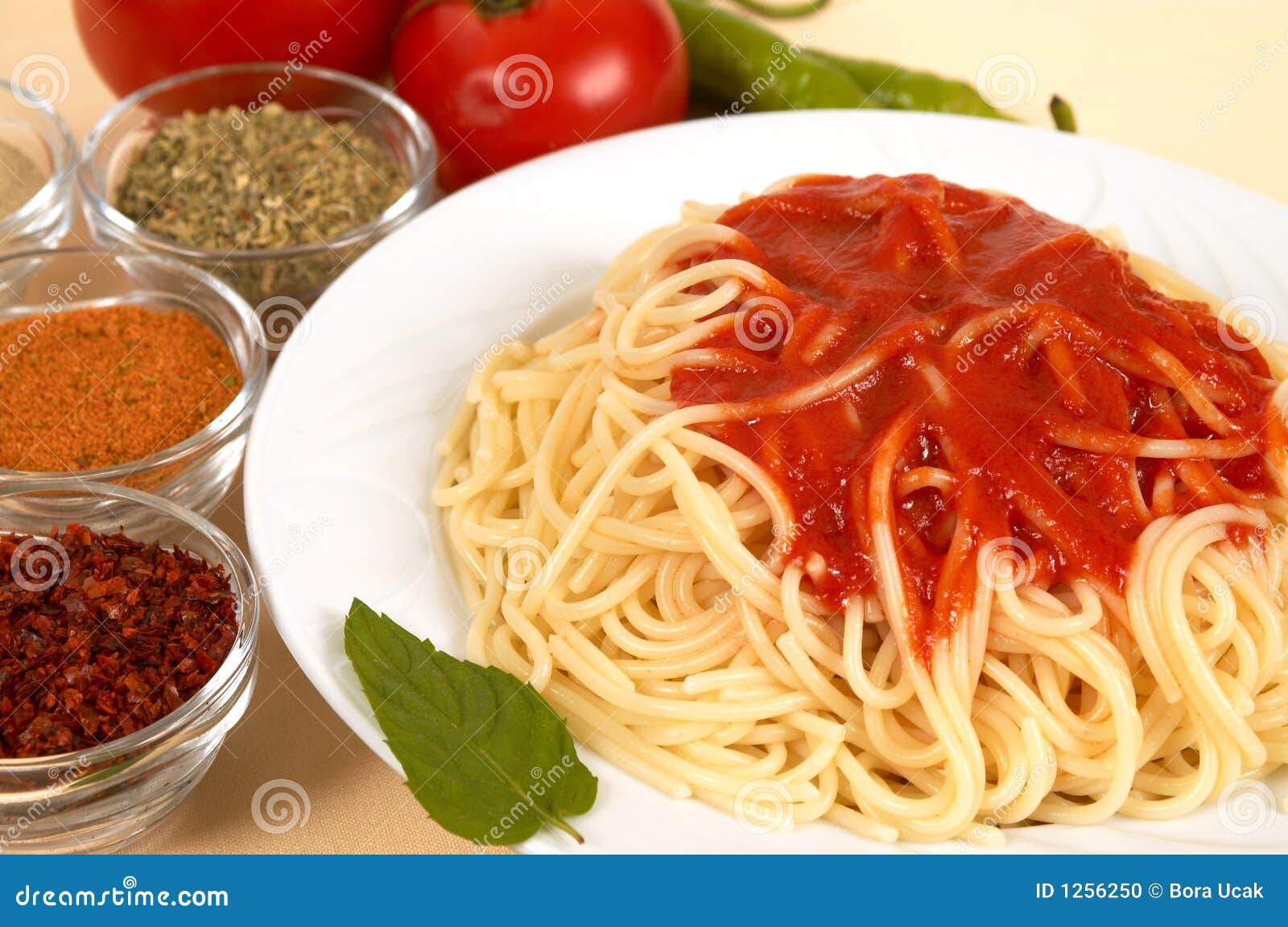 Spaghetti stock photo. Image of italian, health, tasteful 1256250
