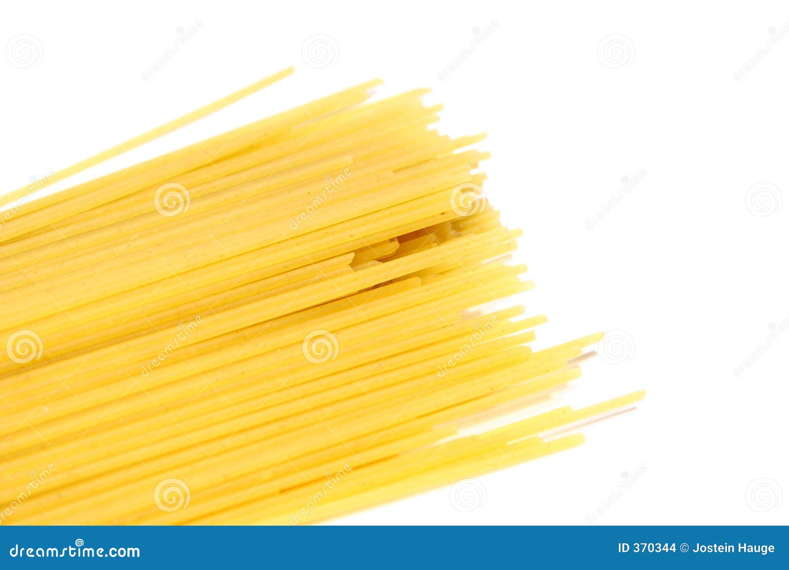 Spaghetti on white background