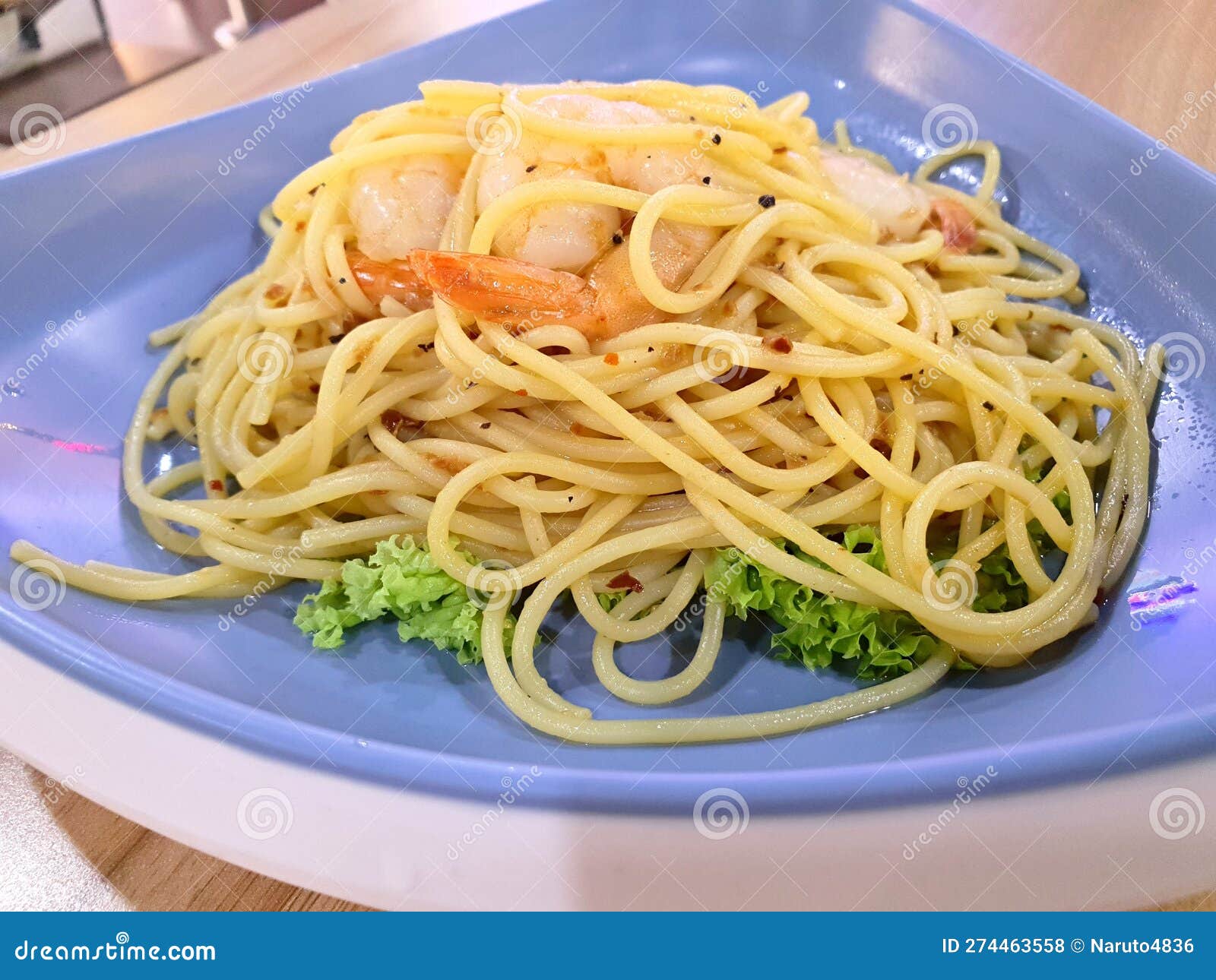 Spaghetti Aglio E Olio E Peperoncino RoyaltyFree Stock Image