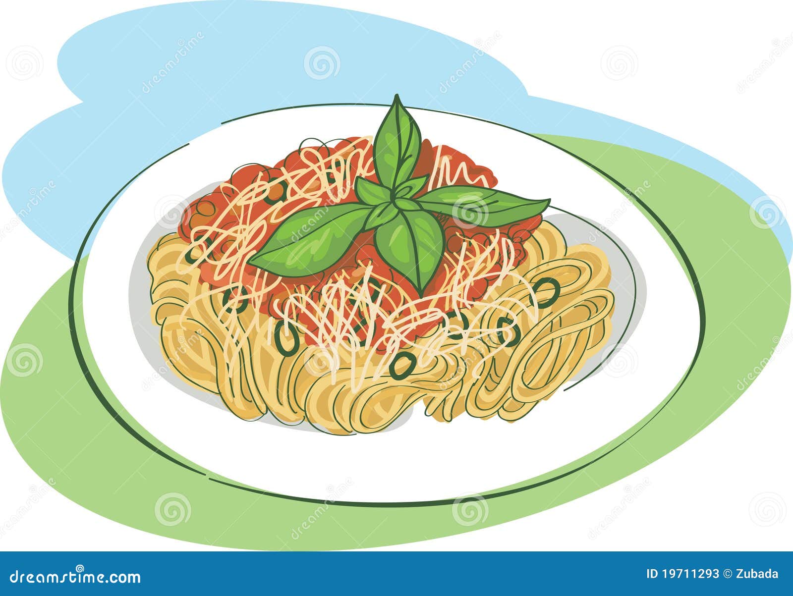 Spaghetti Bolognese stock vector. Illustration of spaghetti 19711293