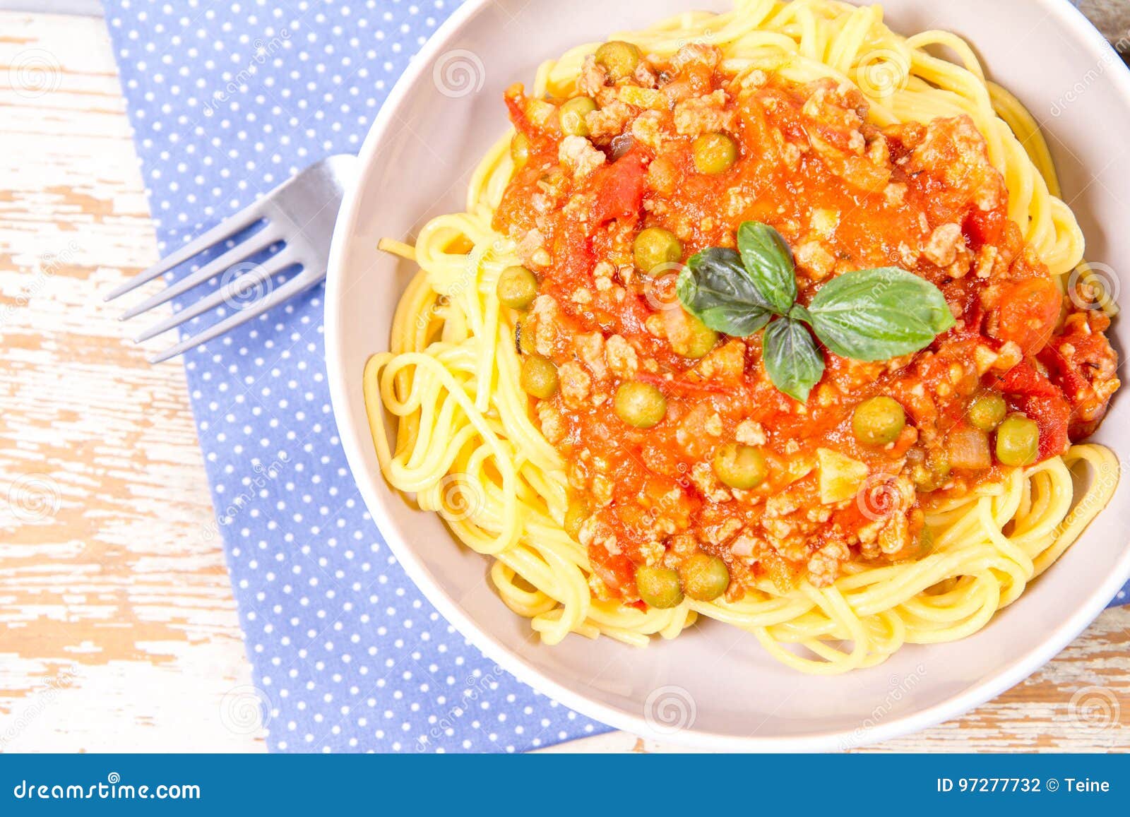 Spaghetti bolognese stock photo. Image of nutrition, bolognese 97277732