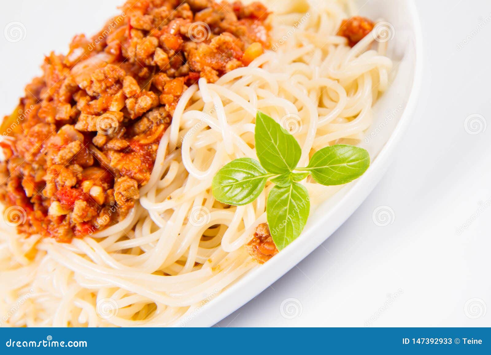 Spaghetti bolognese stock image. Image of culinary, dinner 147392933