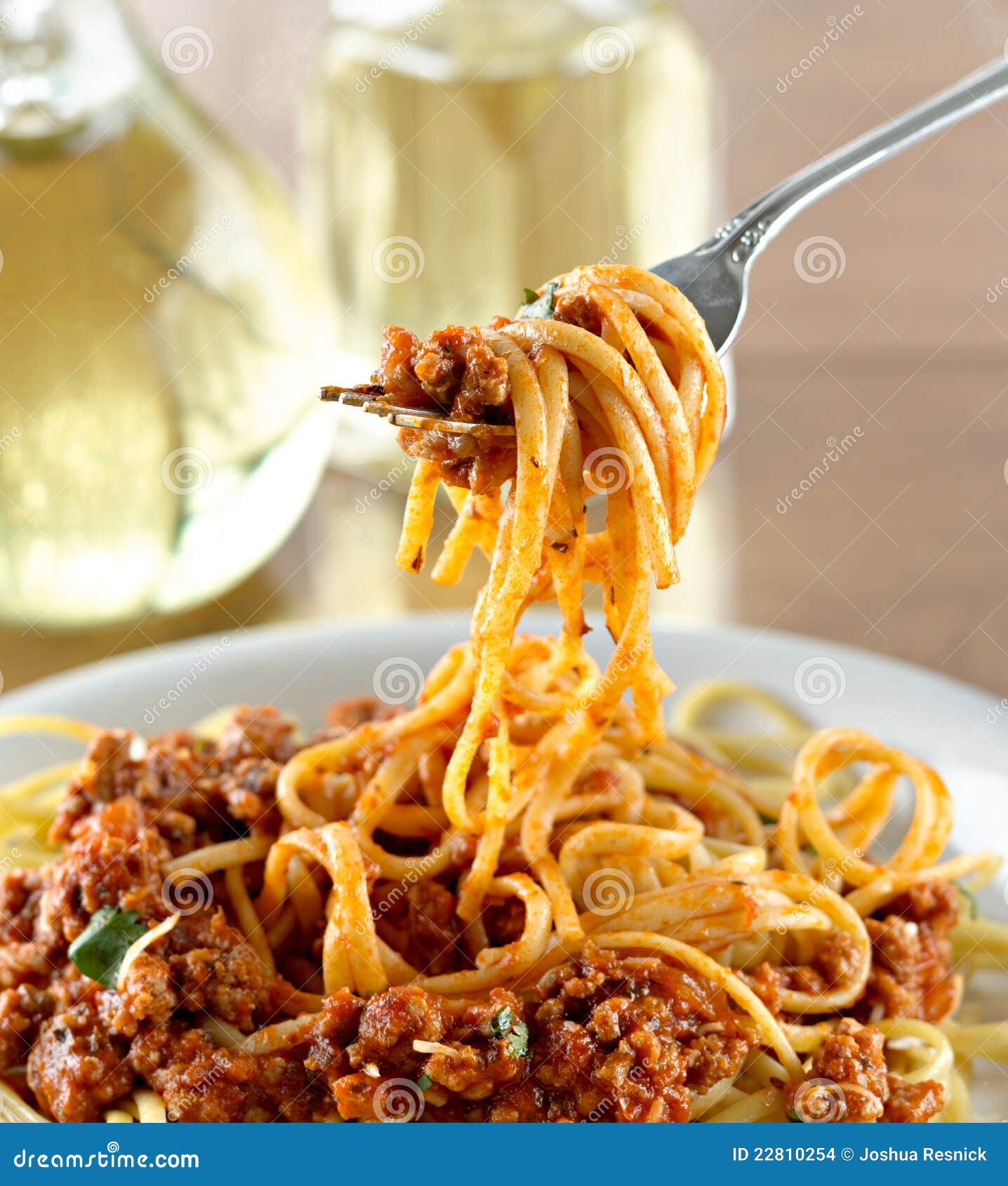 Spaghetti Hanging On A Fork At Dinner Stock Images Image 22810254
