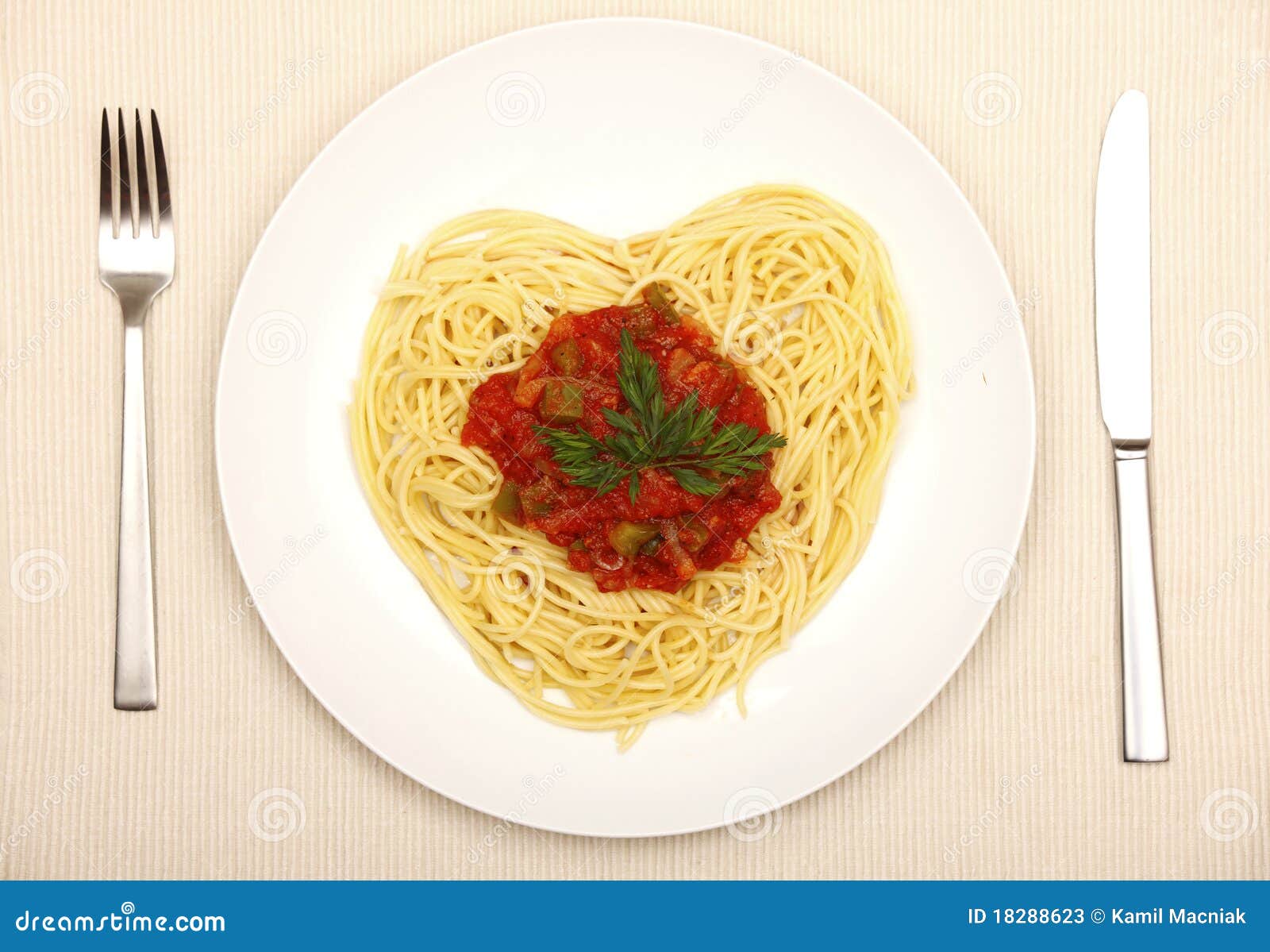 Spaghetti Heart Stock Photos Image 18288623