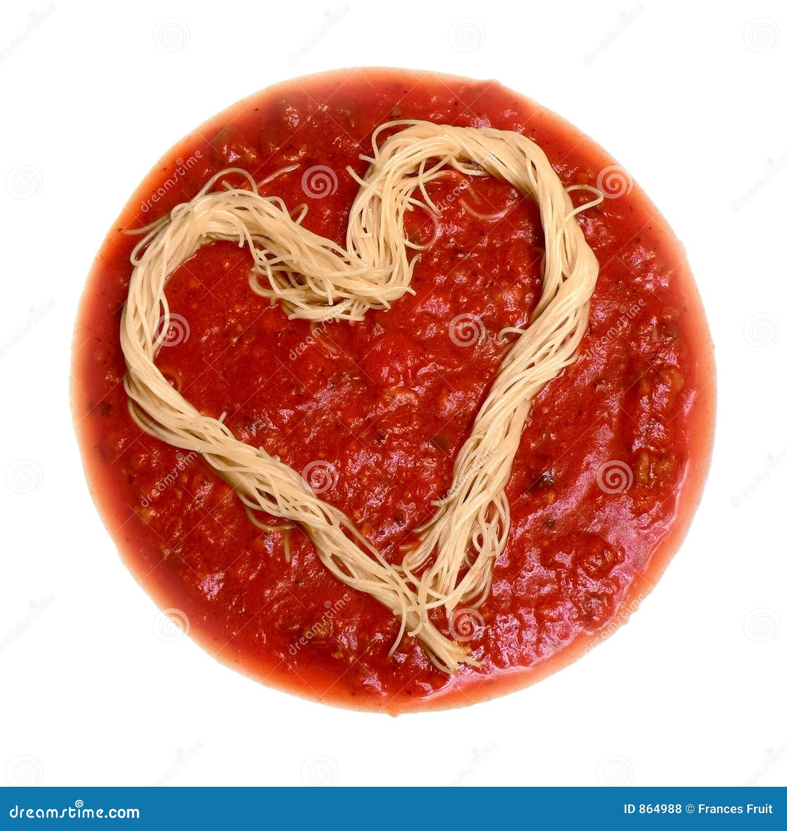 Spaghetti heart stock photo. Image of valentines, healthy 864988