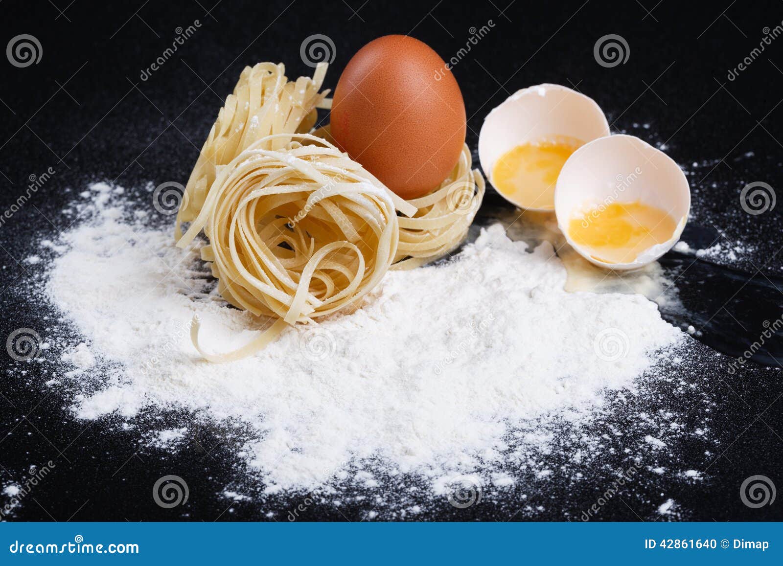 Spaghetti ingredients stock photo. Image of flour, freshness 42861640
