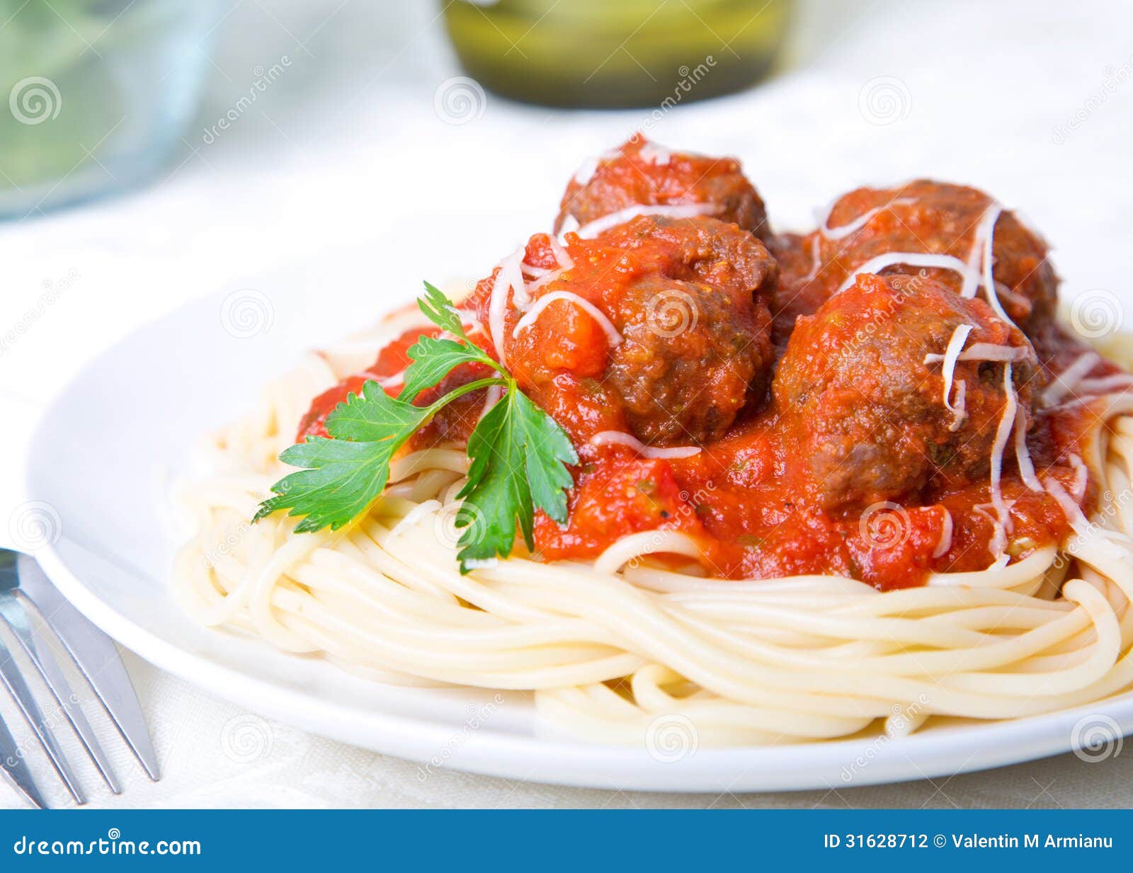 spaghetti and meatballs