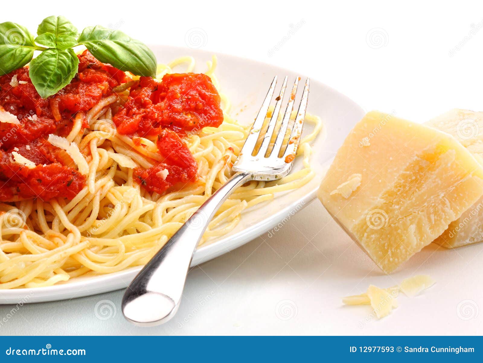 Spaghetti Noodles with Homemade Tomato Sauce Stock Image Image of
