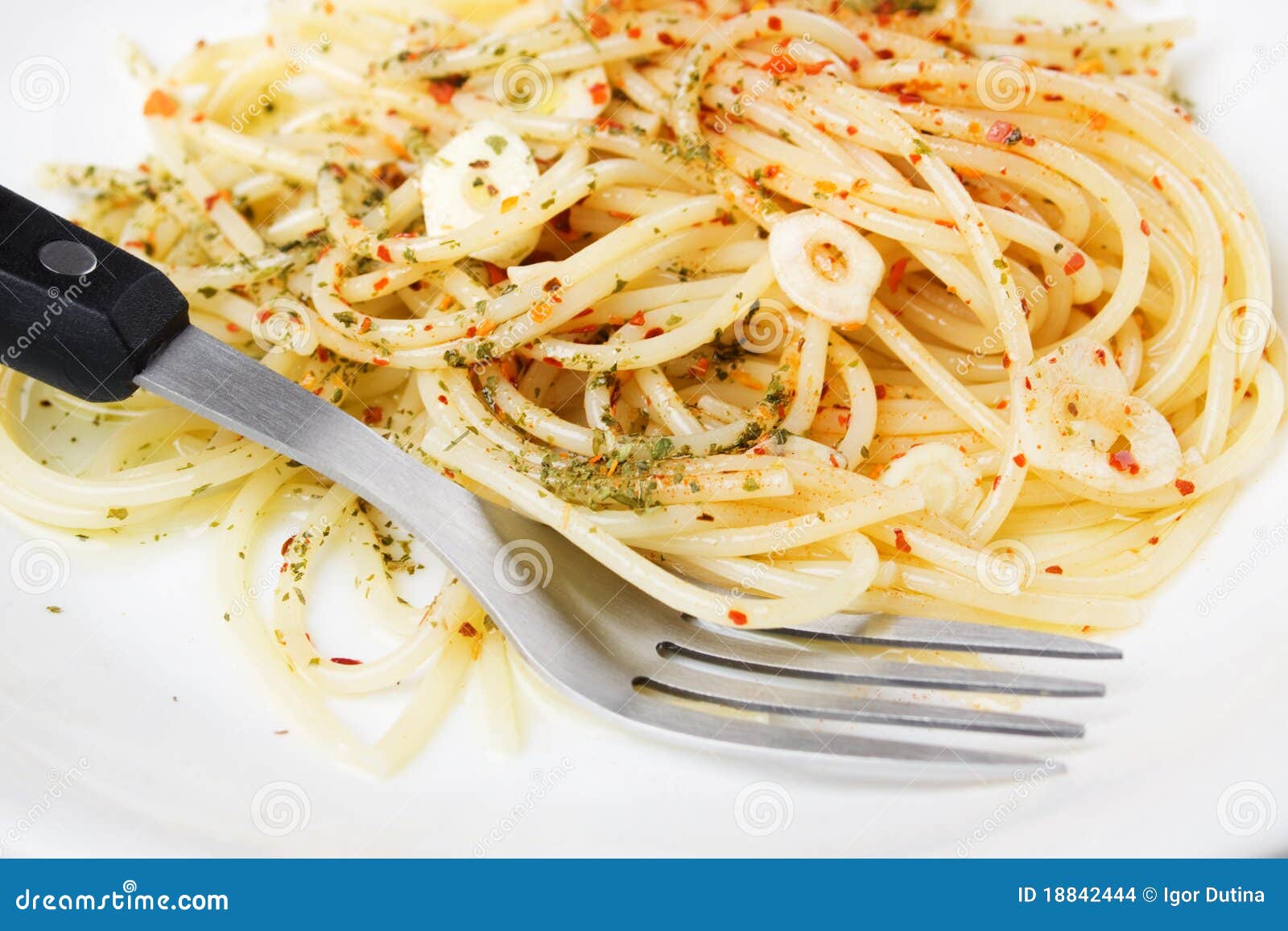 Spaghetti Pasta with Olive Oil Stock Photo Image of photograph