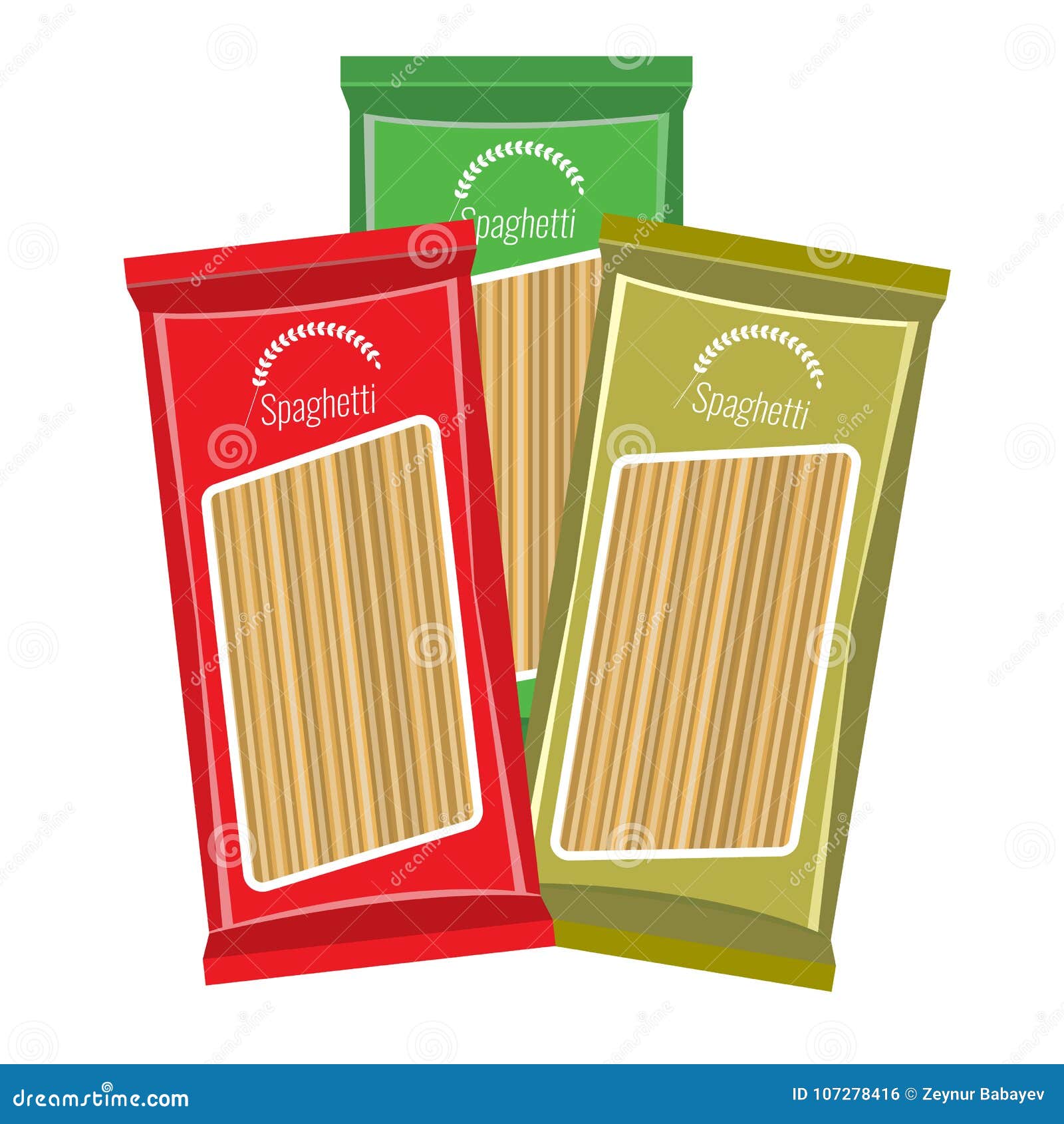 Download Spaghetti Or Pasta Package Mockup, Isolated On White ...