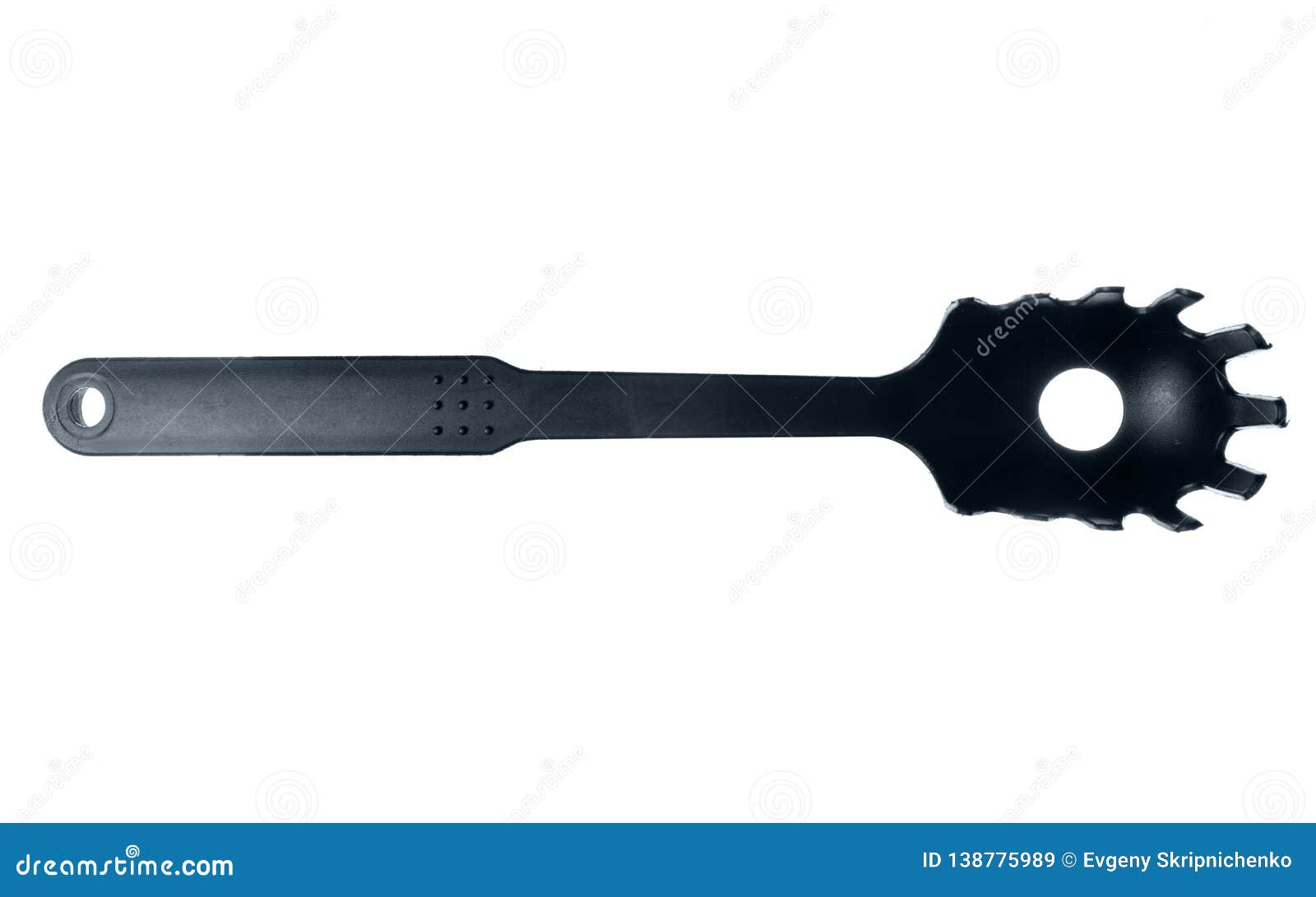 Spaghetti Spatula on White Background Isolation Stock Image Image of