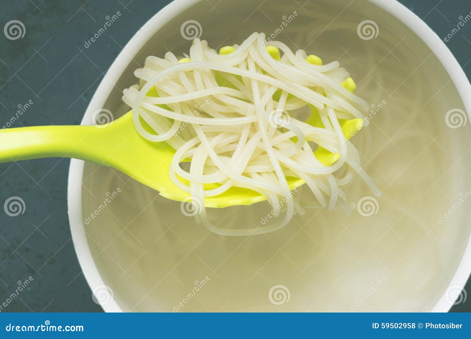 Spaghetti in a Special Spoon Stock Photo Image of kitchen, scoop