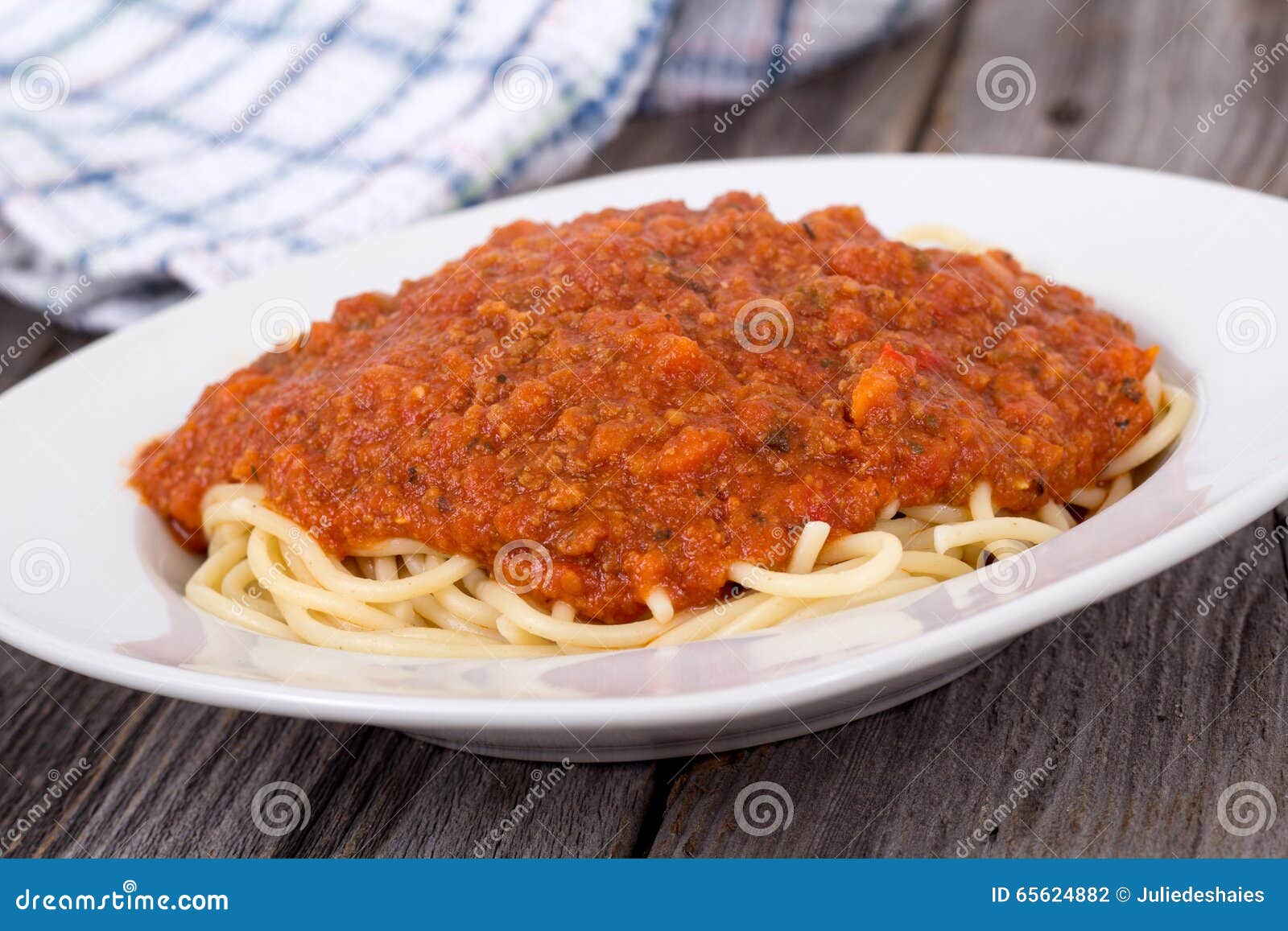 Spaghetti with Tomato and Meat Sauce Stock Photo Image of beef