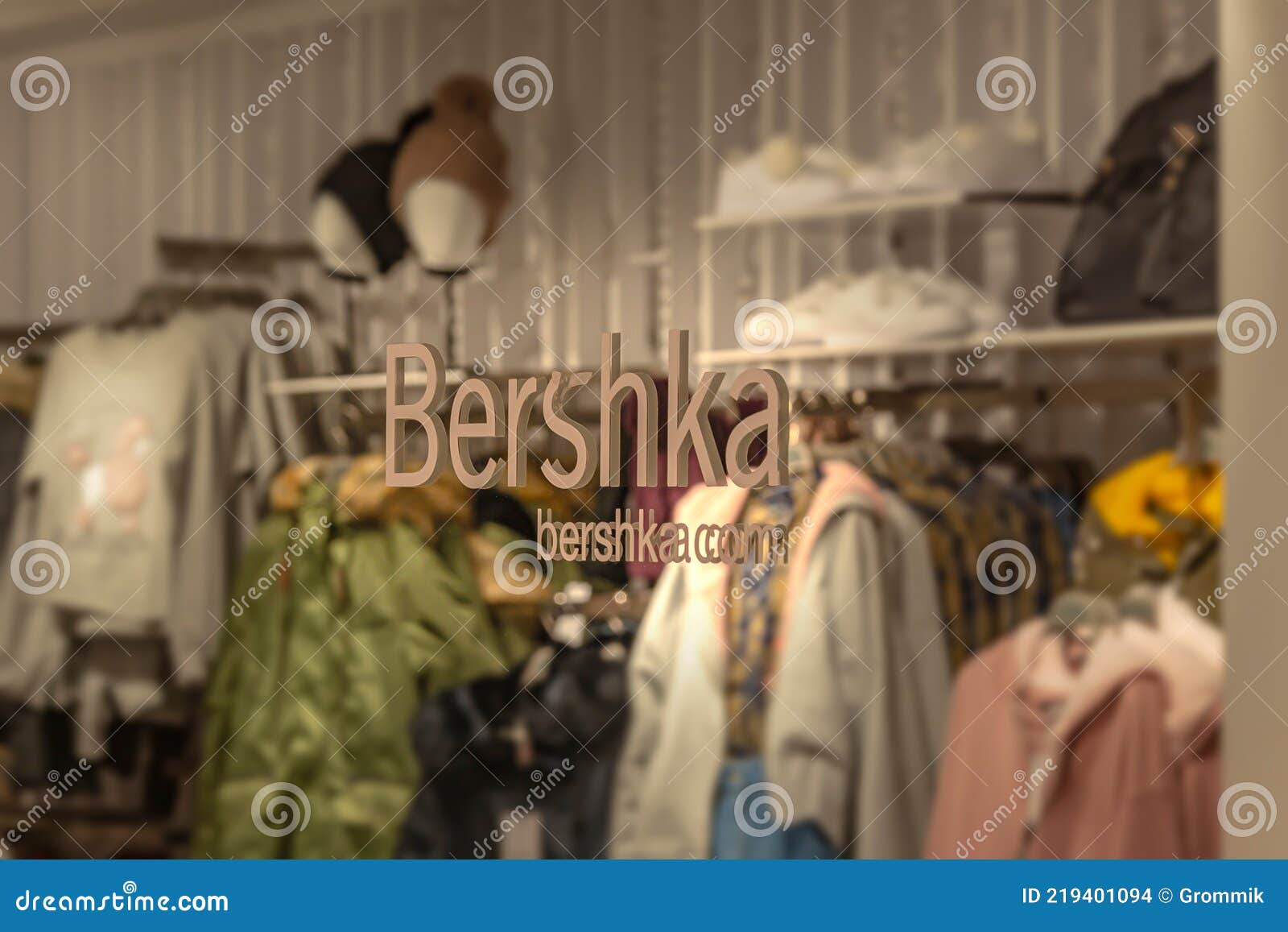 SPAIN, BARCELONA - May 11, 2021: Bershka Store Name Editorial Stock ...