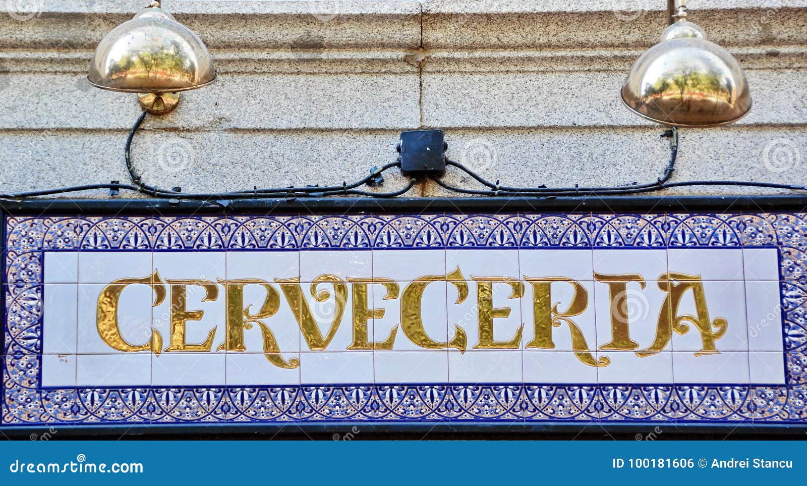 Spain beer shop stock photo. Image of market, drink 100181606