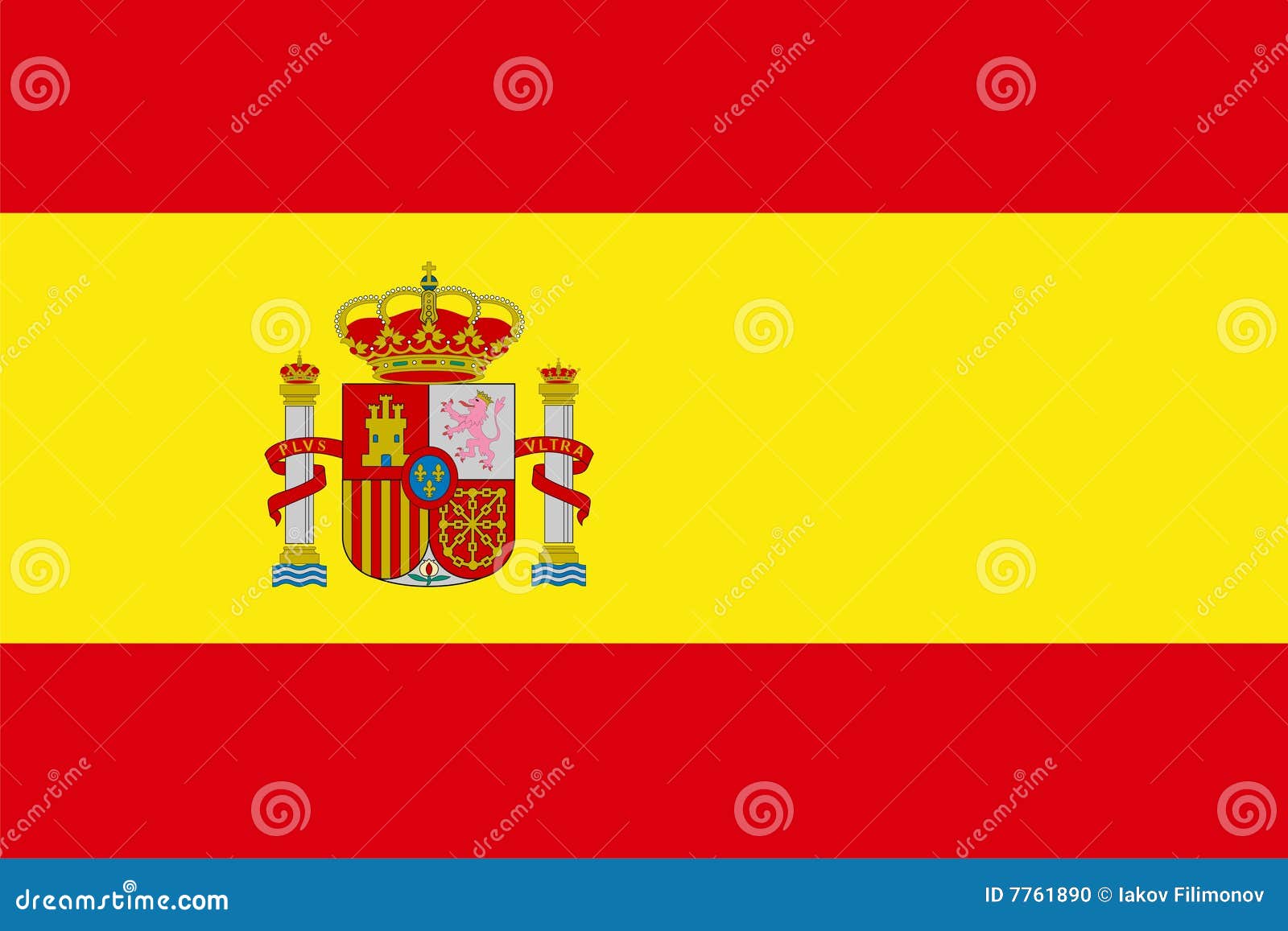 Spain Flag stock illustration. Illustration of symbol 7761890