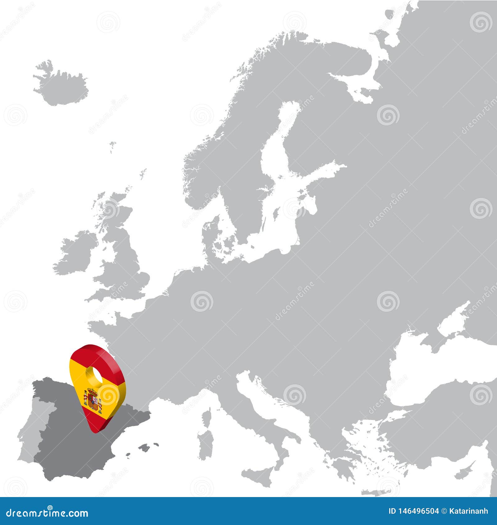 Spain Location On Europe Map