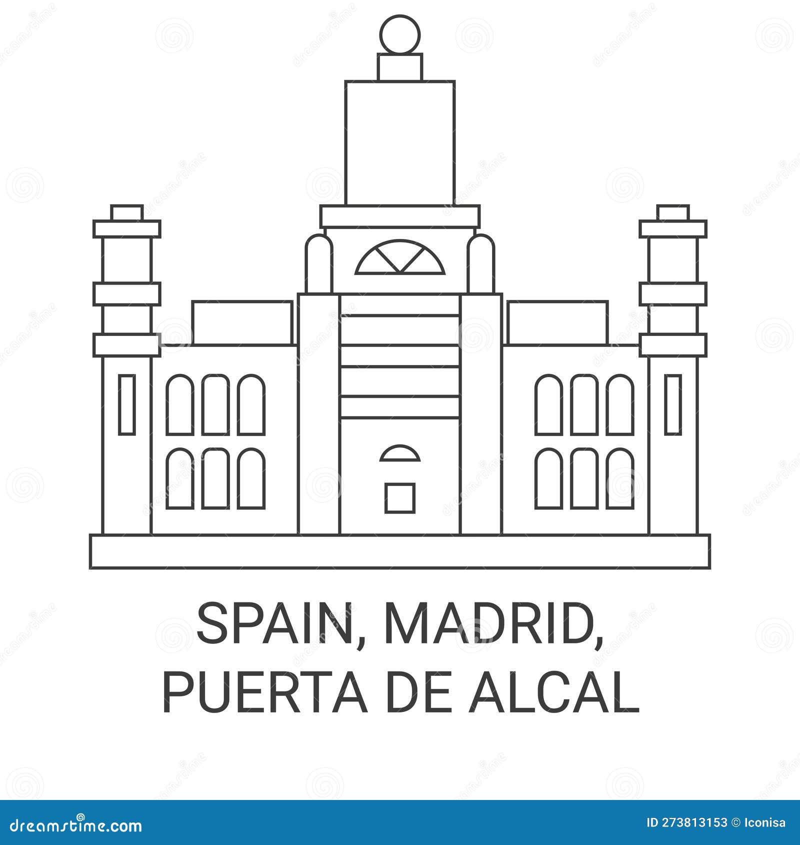 spain, madrid, puerta de alcal travel landmark  