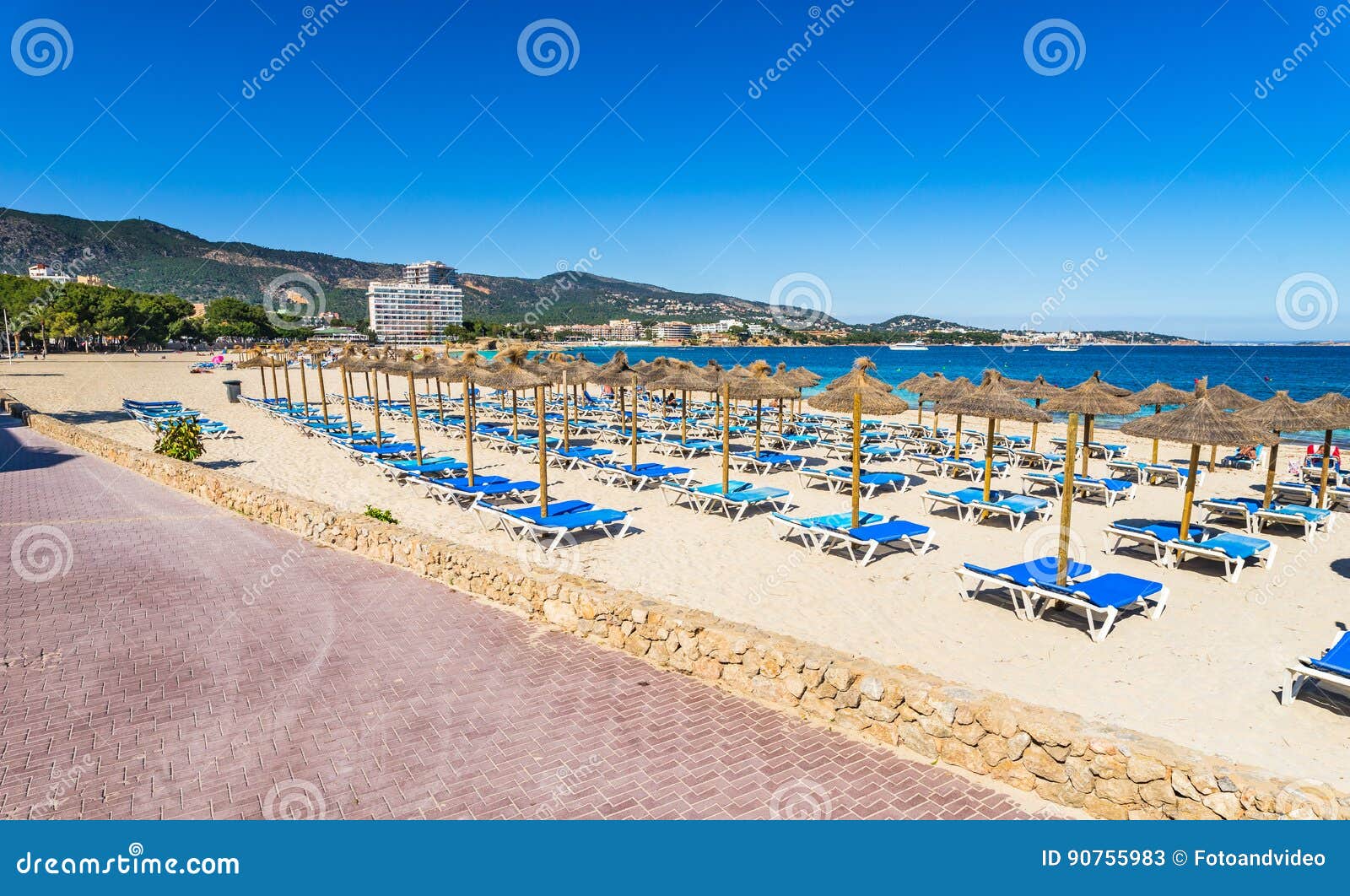 Spain Majorca Beach Palmanova Stock Image Image Of Scene Place