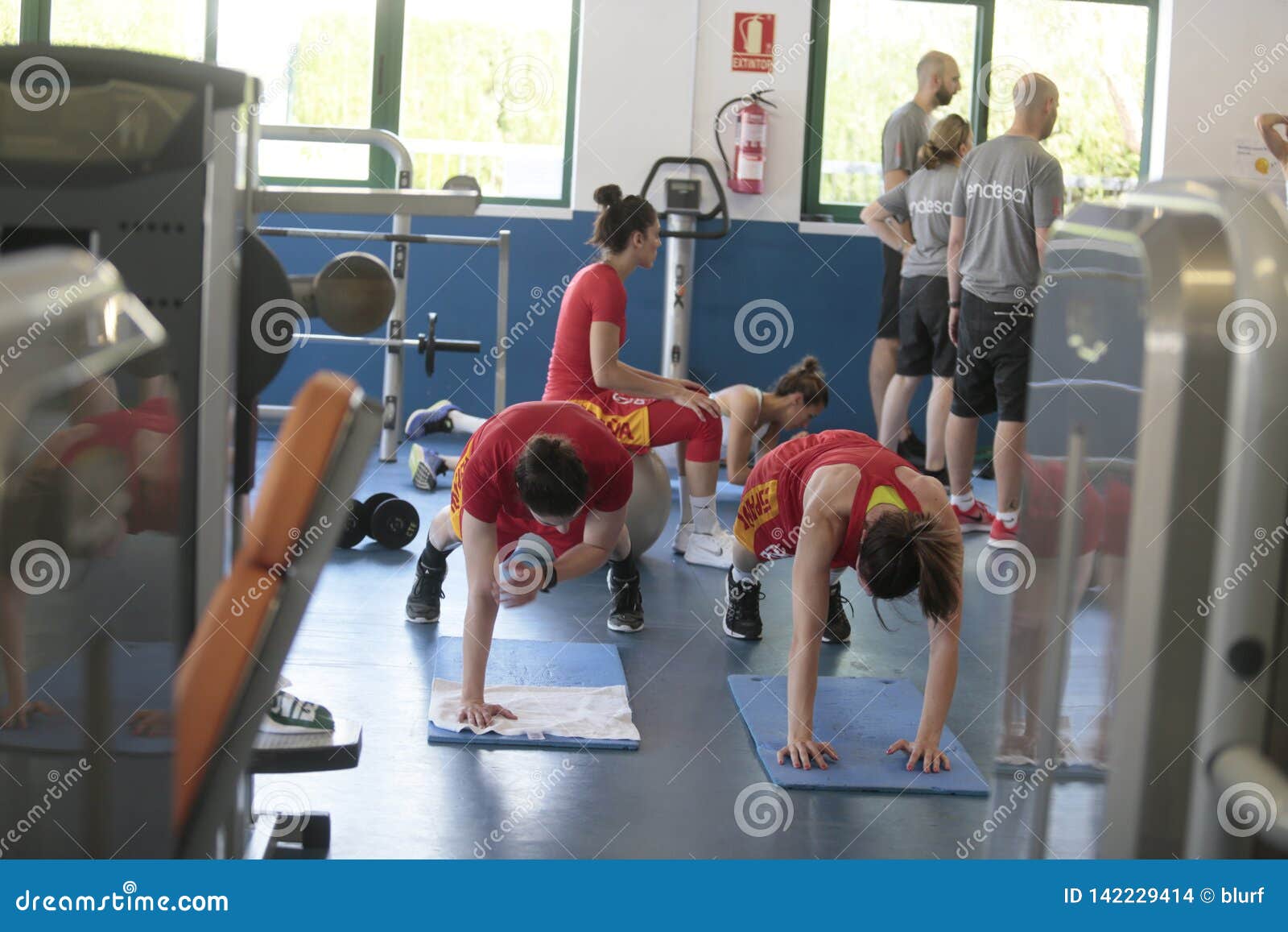 Spain National Basketball Women Team Training At Gym