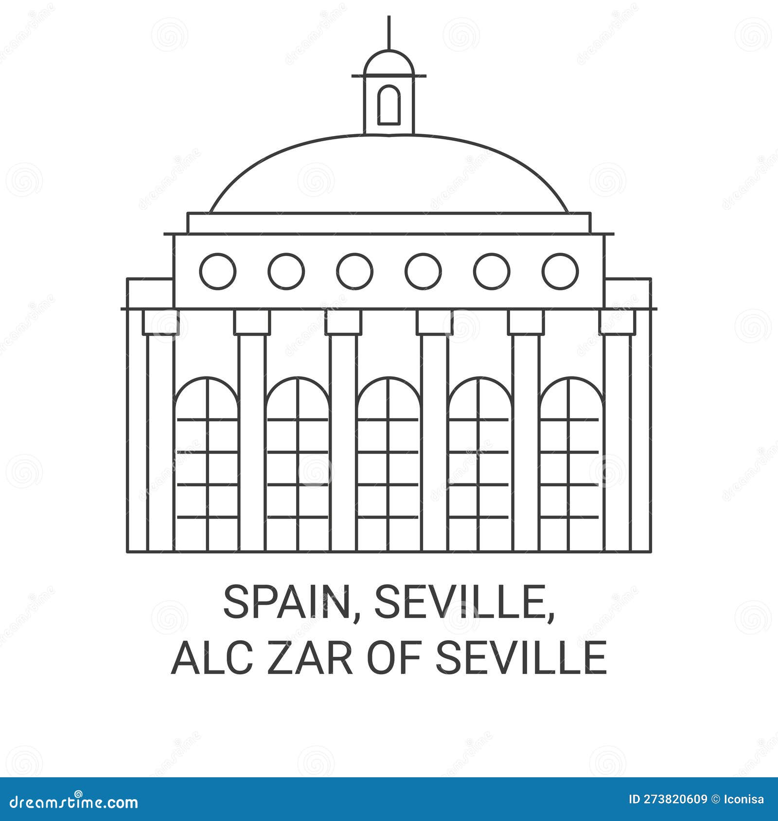 spain, seville, alczar of seville travel landmark  