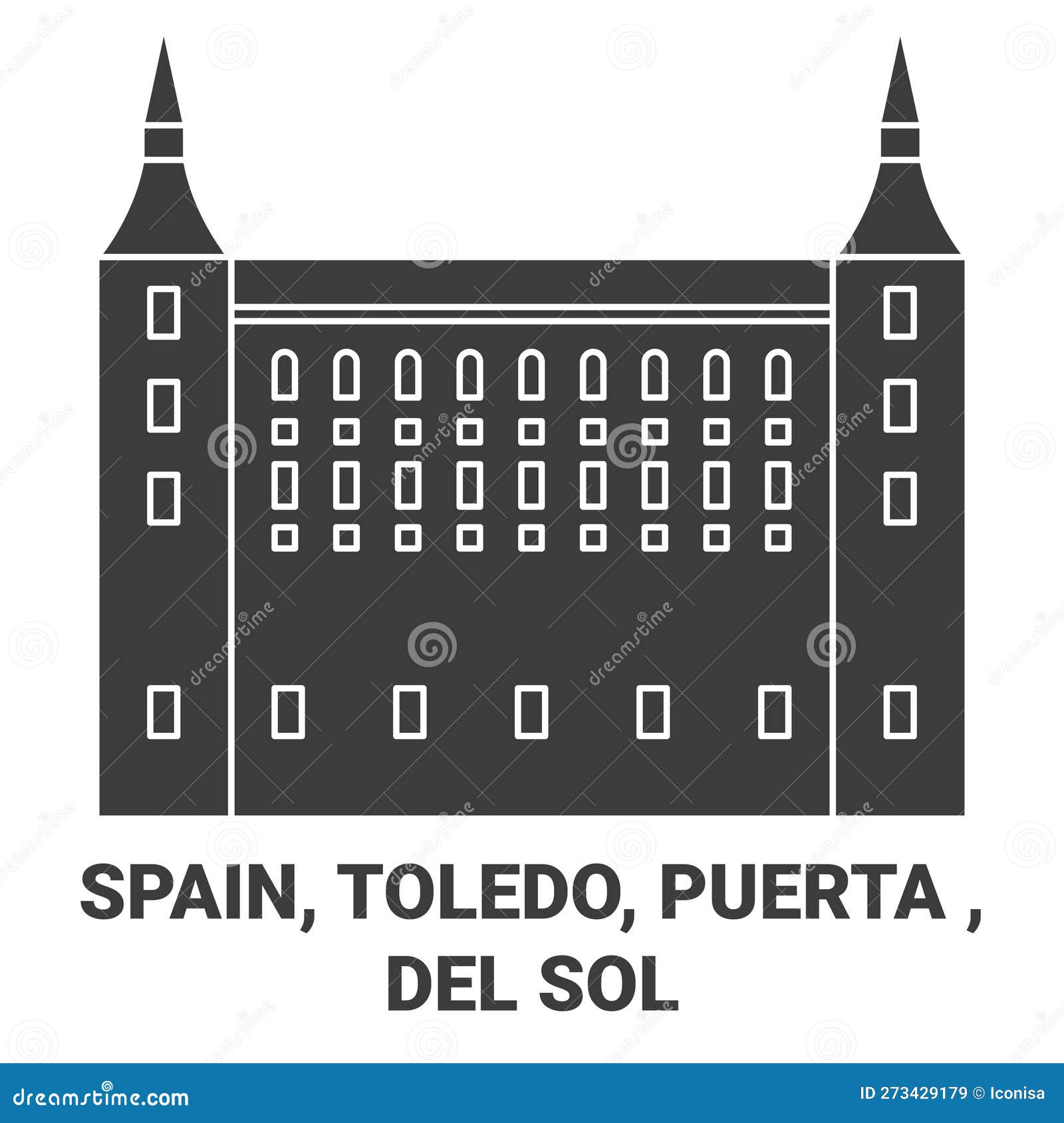 spain, toledo, puerta del sol travel landmark  