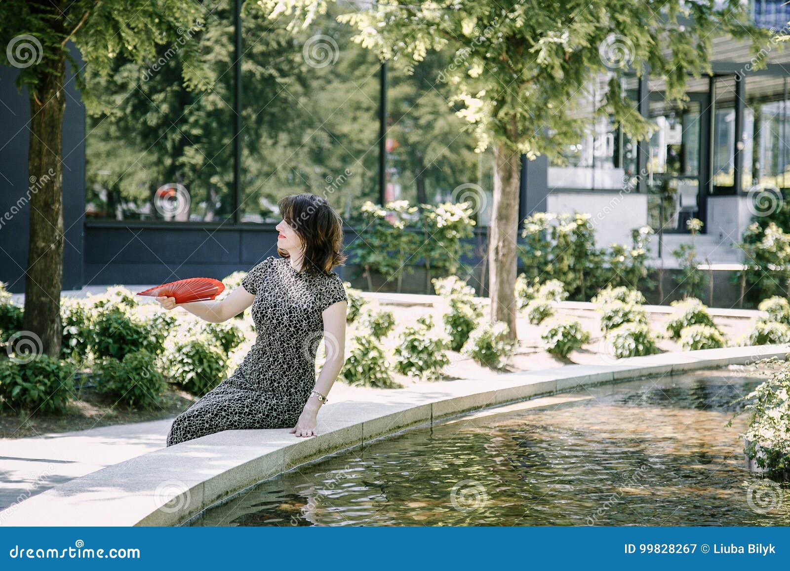 A Young Girl Walks In An Old Park Stock Image Image Of Flamenco