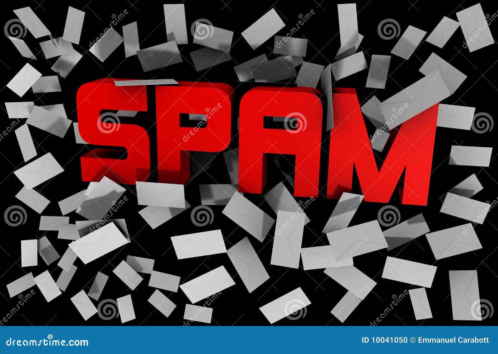 Spam ilustração stock. Ilustração de tela, caos, pilha - 10041050