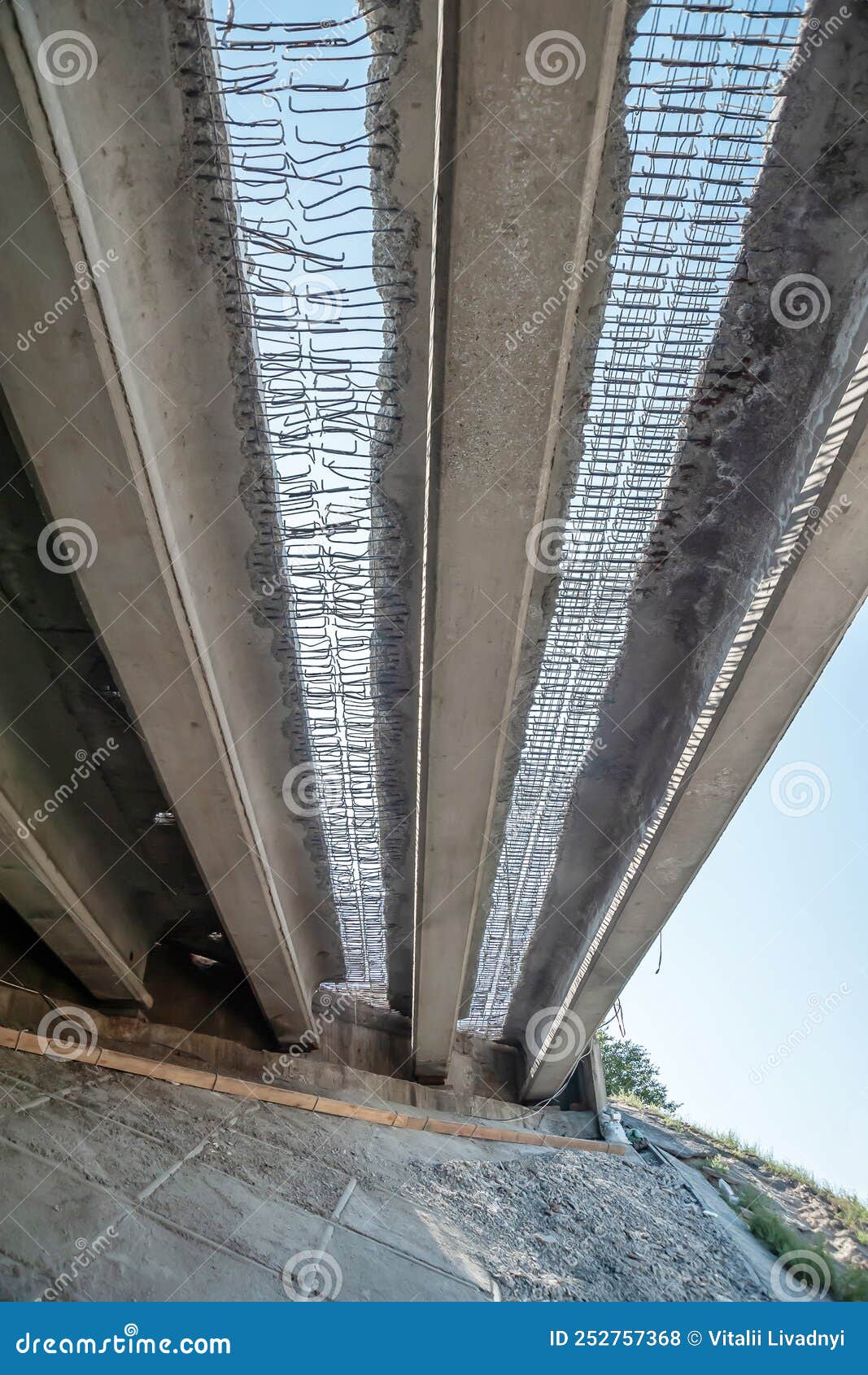 Reinforcing Frame for Bridge Stock Photo Image of holes, equipment