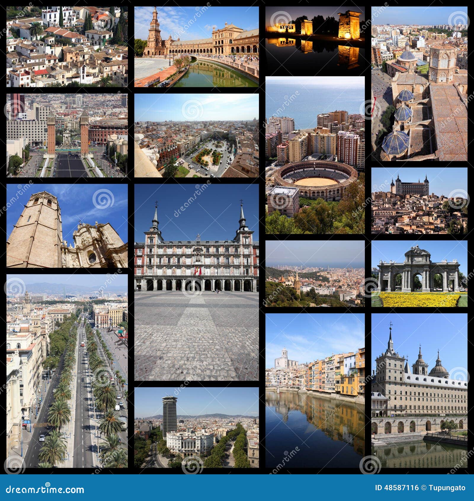 SpanienCollage stockfoto. Bild von spanisch, sevilla 48587116