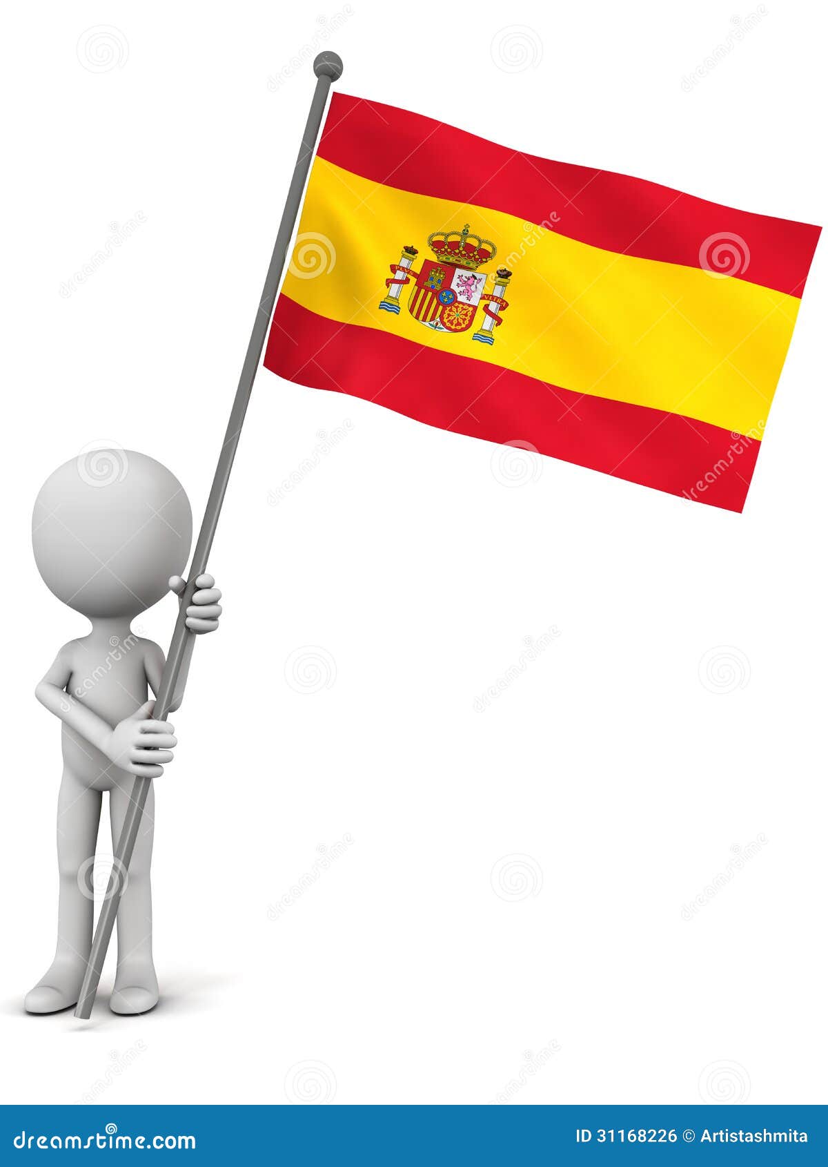 Spanien-Flagge stock abbildung. Illustration von wind - 31168226