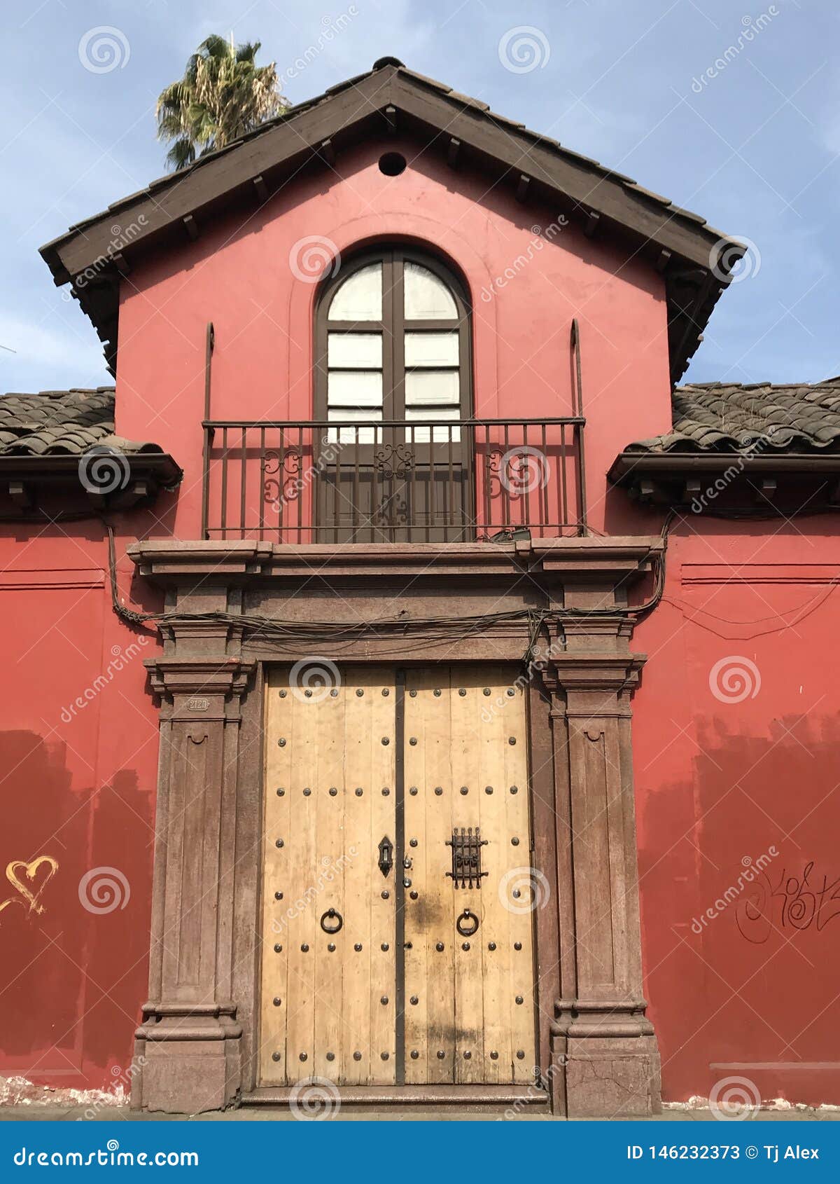 Spanish Architecture and Buildings in Chile Stock Image Image of city