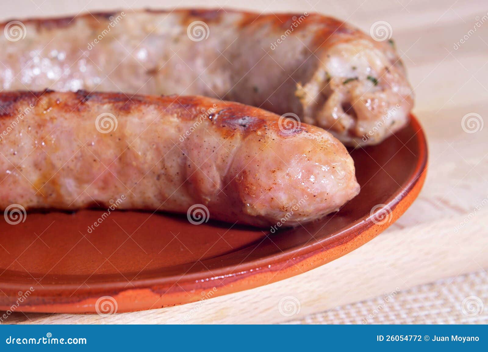 Spanish Barbecued Pork Sausages Stock Photo Image of catalan