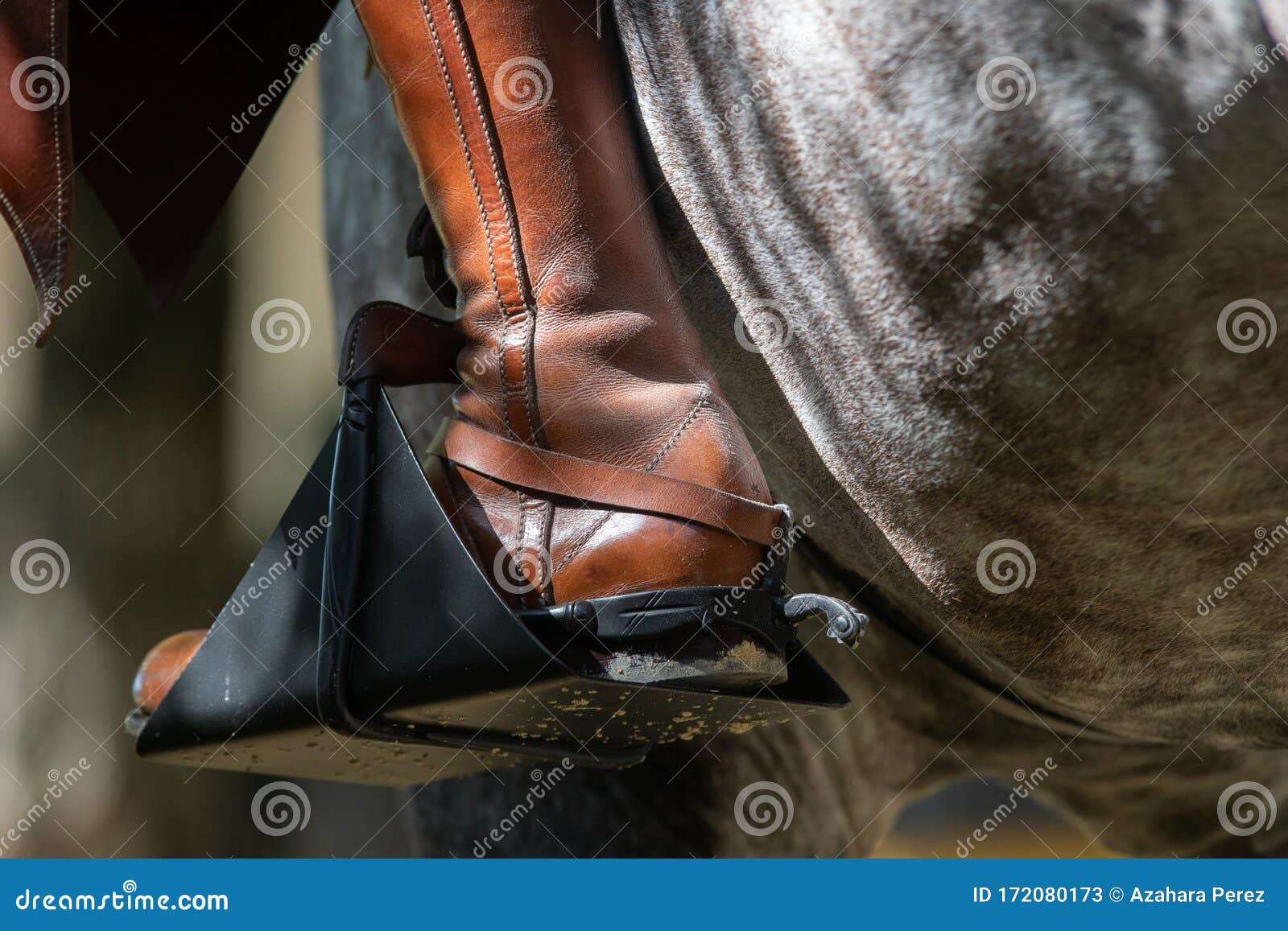 spanish boot and stirrup detail