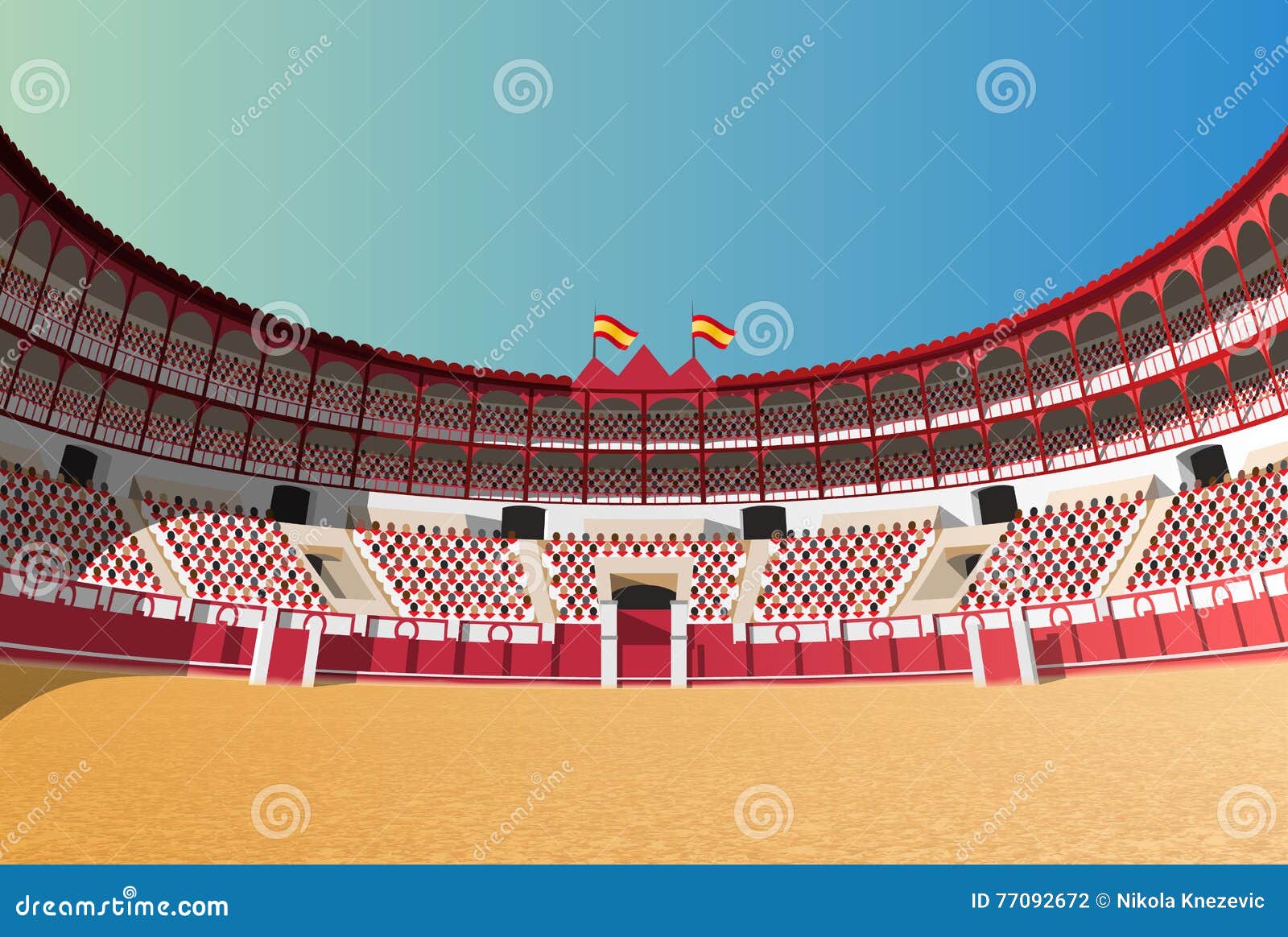 spanish bullfight arena
