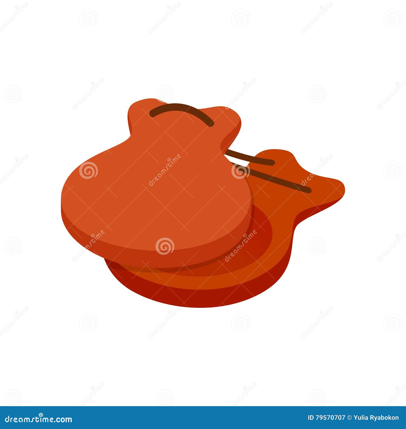 Spanish Icon, Isometric 3d Style Stock Vector Illustration