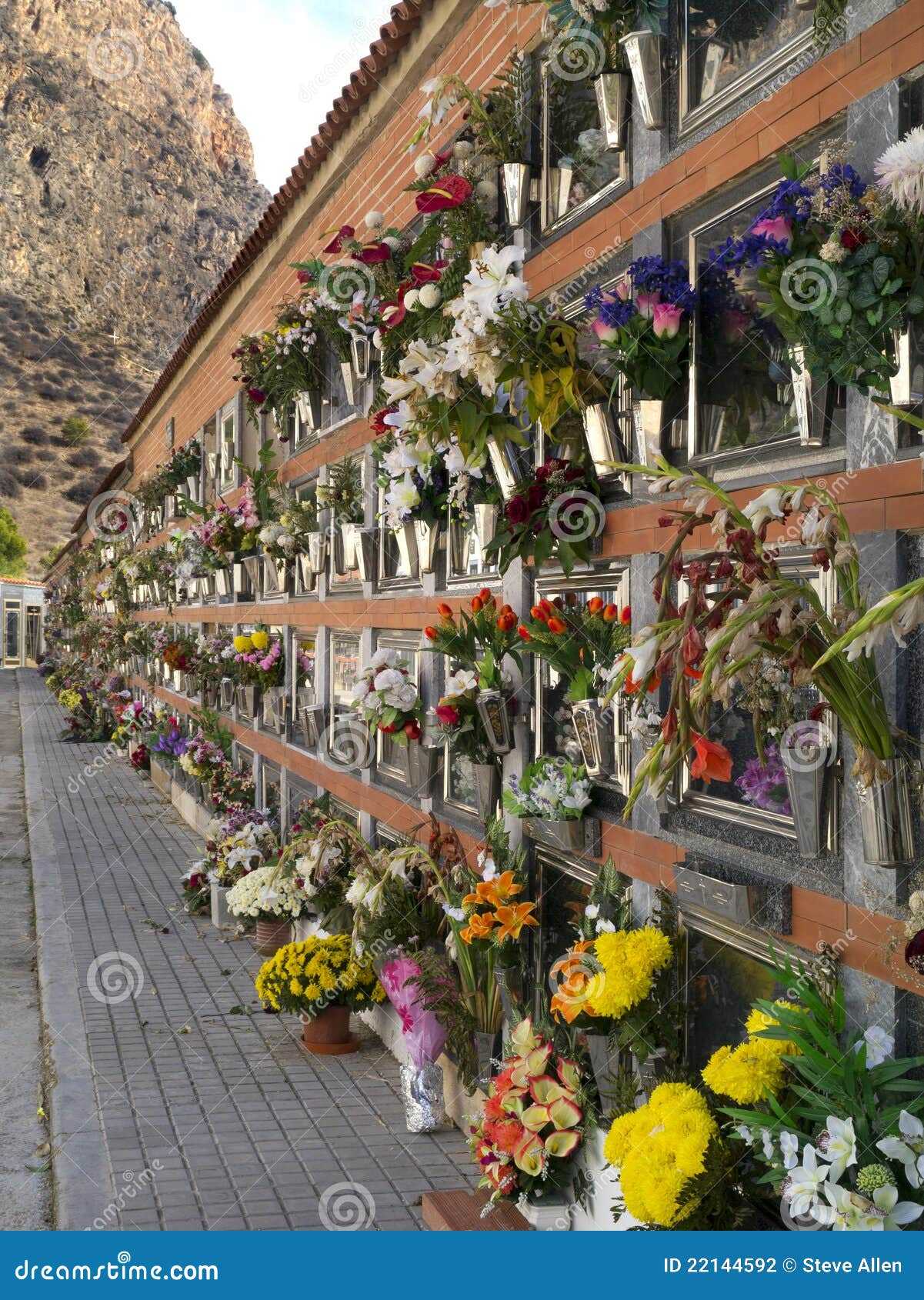 Spanish Cemetery Costa Blanca Spain Stock Photo Image of dead
