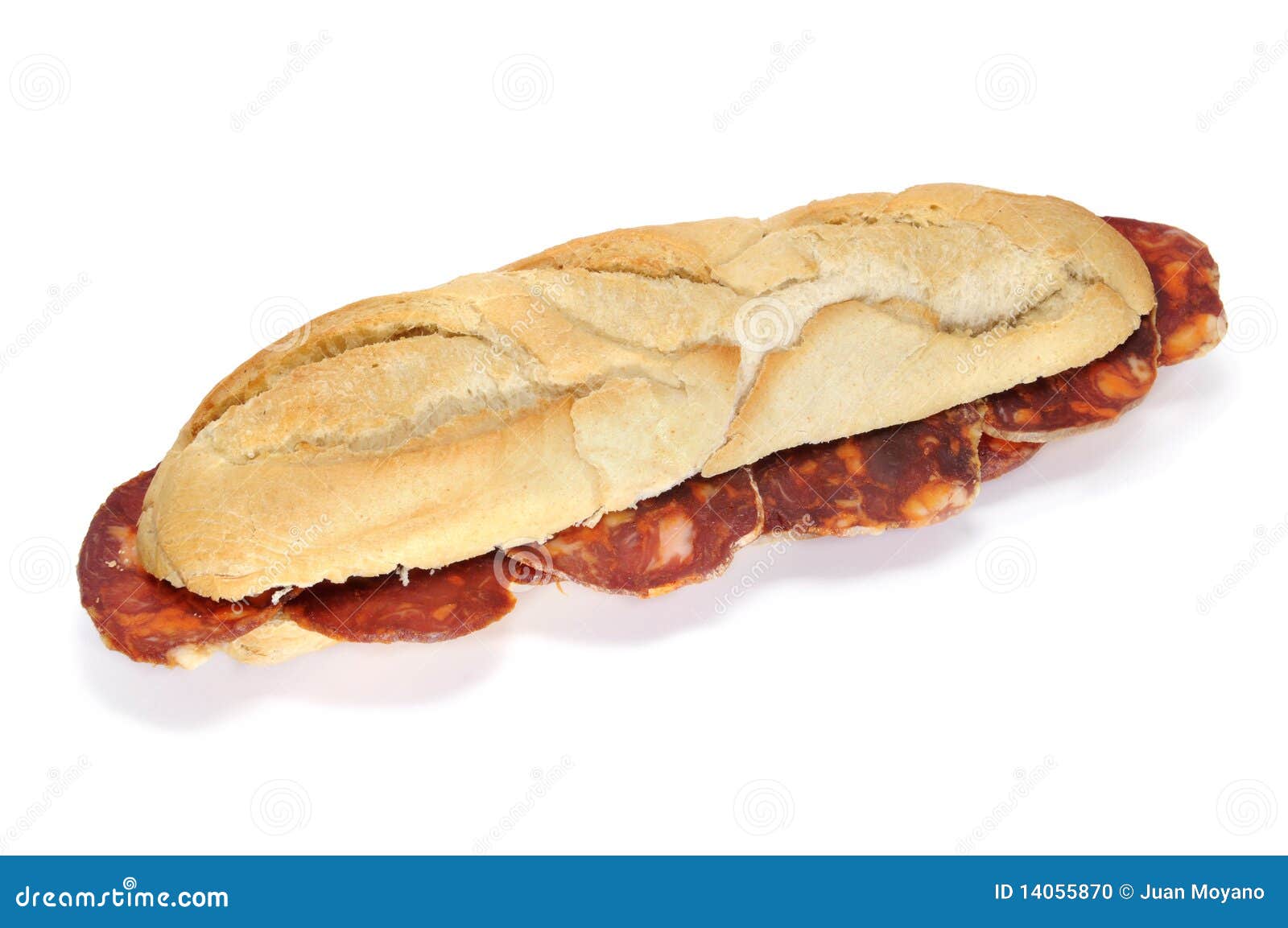 Spanish Chorizo Sandwich Stock Photo Megapixl
