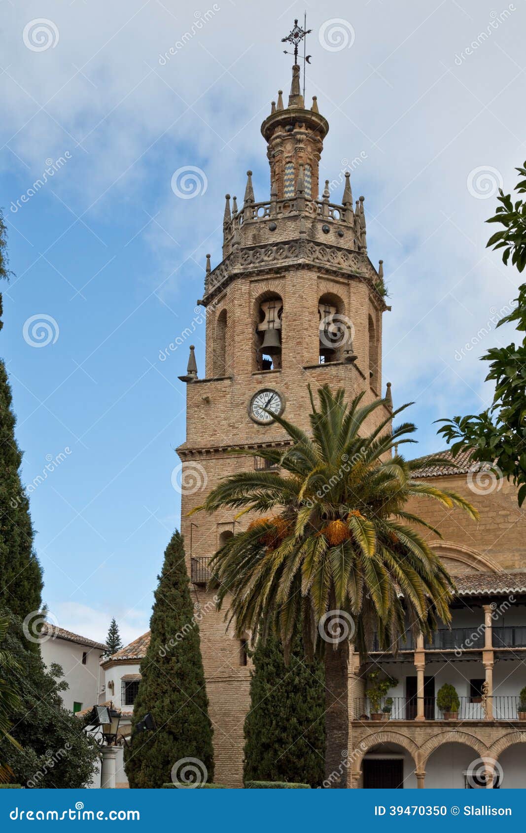 Spanish Church stock photo. Image of tower, spain, carving - 39470350