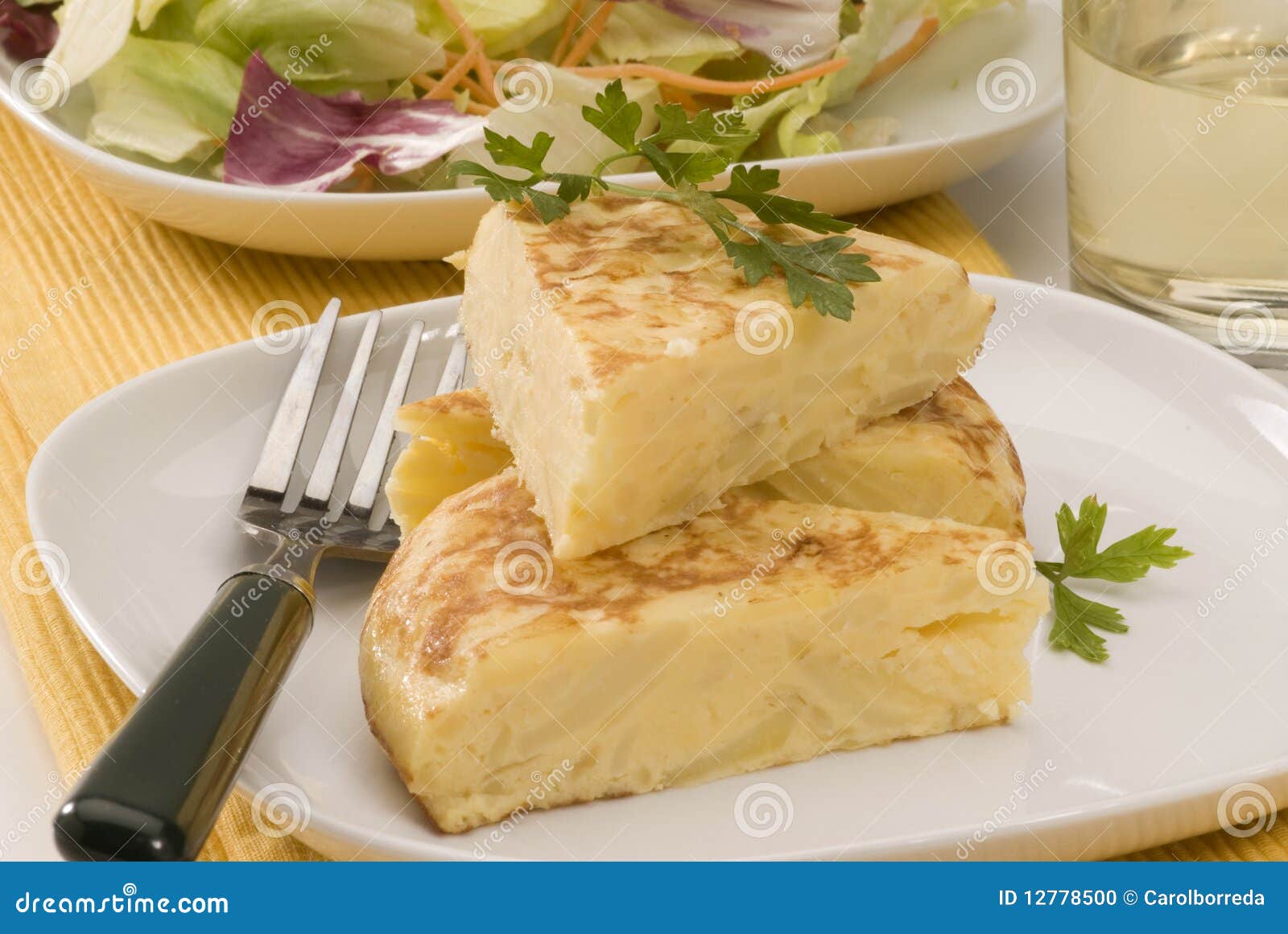 Spanish Cuisine. Potatoes Omelet. Stock Photo Image of tapas