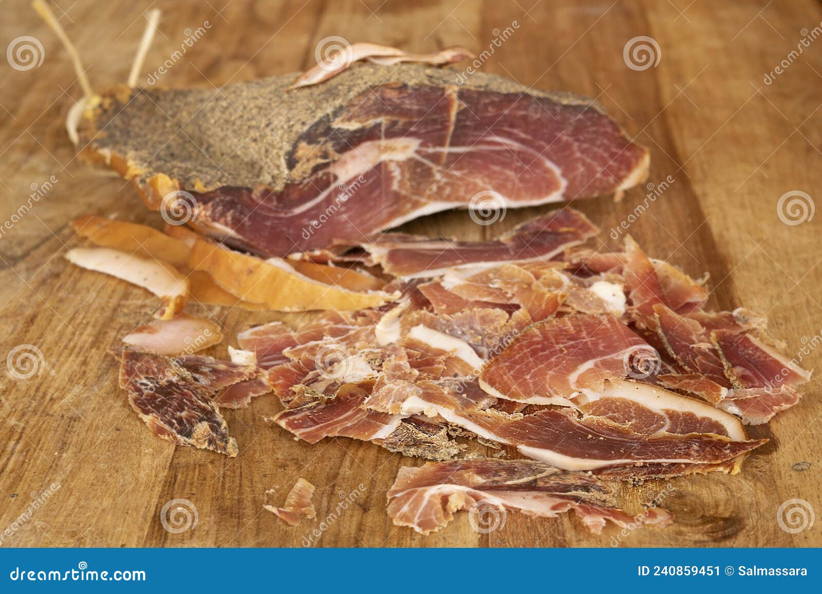 Spanish cured ham stock image. Image of slice, spain 240859451