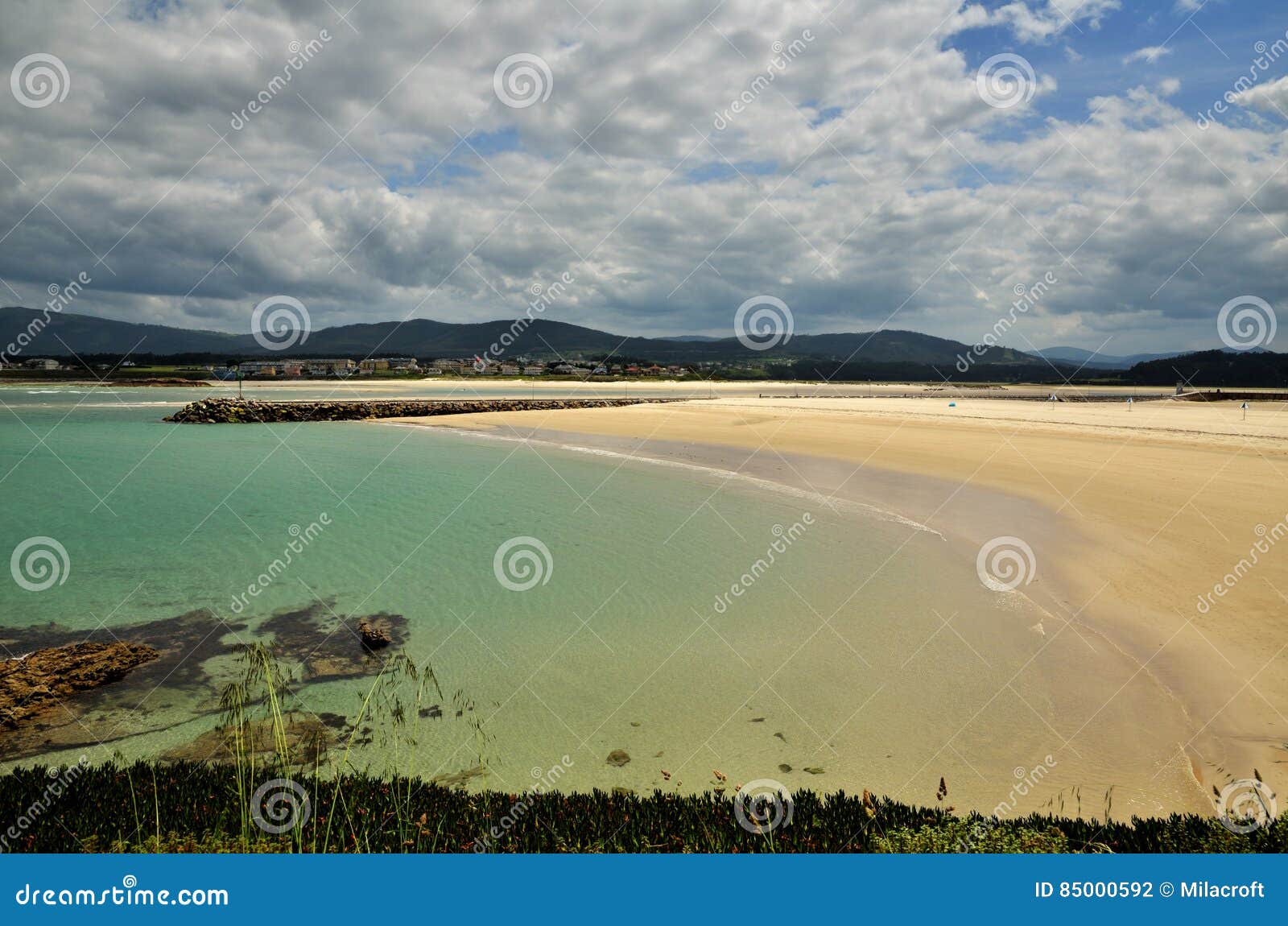 spanish destination, galicia, north-west region, foz beach