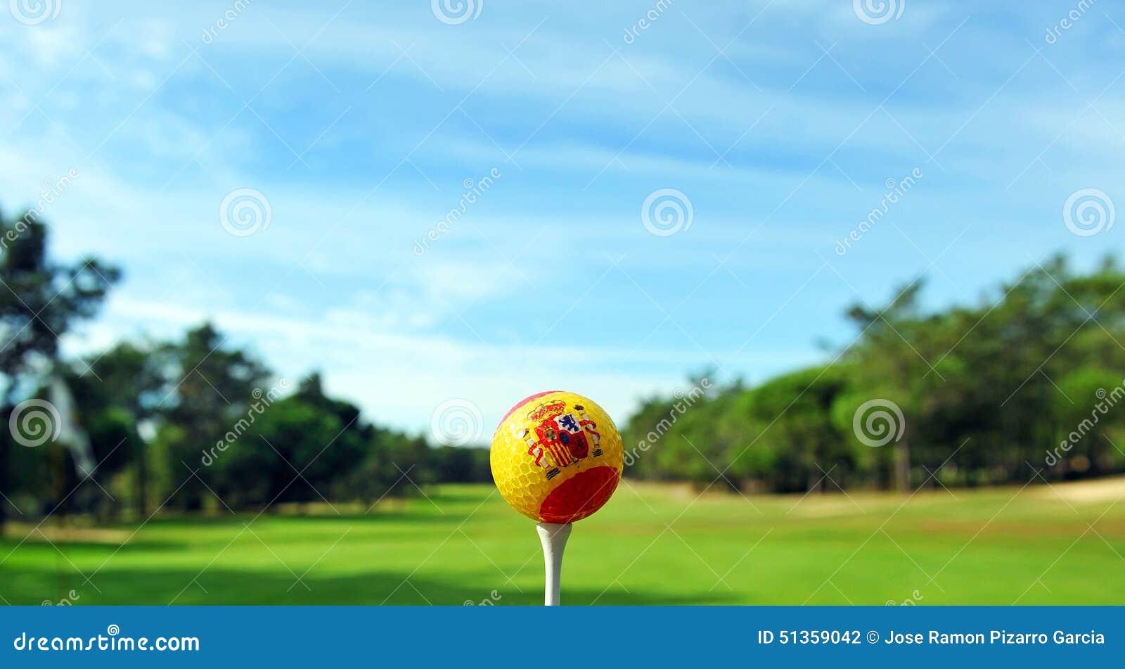 Spanish Golf Ball, Golf in Spain Stock Photo Image of ball, grass