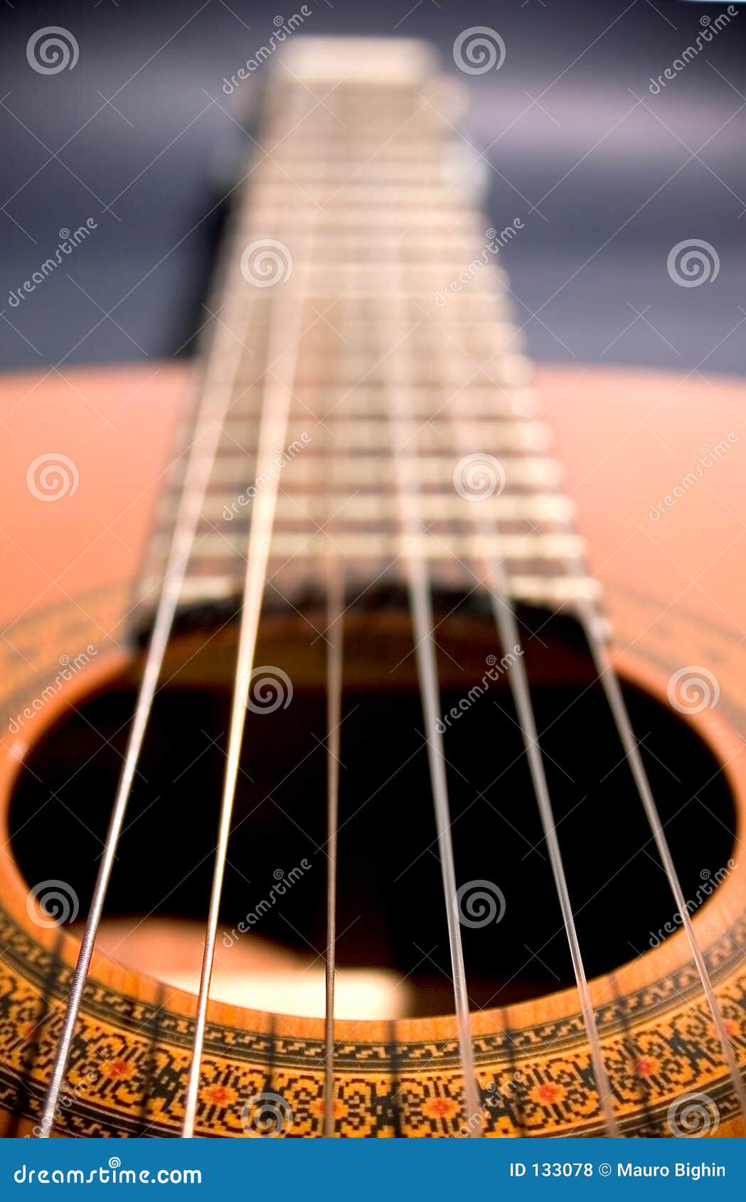 Spanish guitar perspective stock photo. Image of guitars 133078