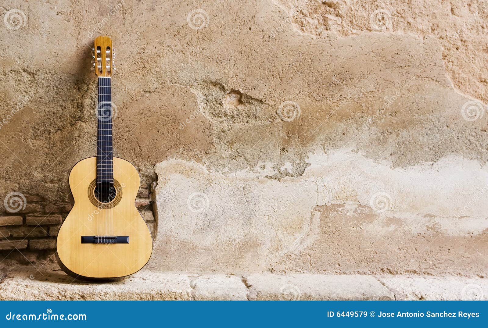 spanish guitar on wall