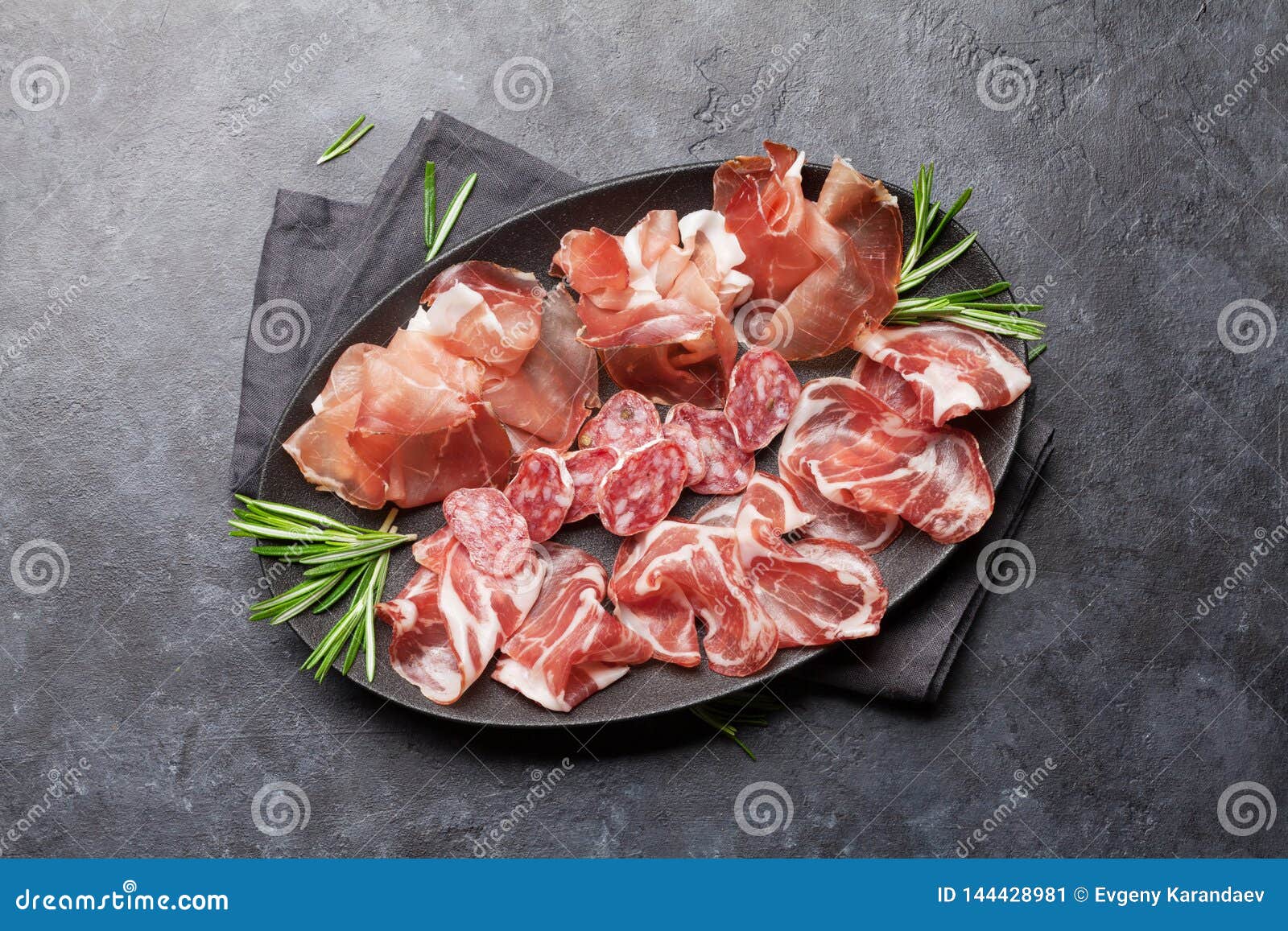 spanish jamon, prosciutto crudo ham, italian salami