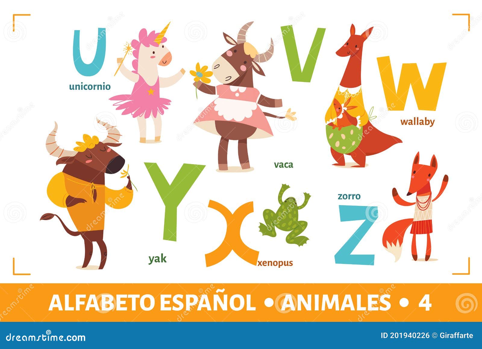 Cartoon Spanish Alphabet Animals Stock Illustrations – 62 Cartoon Spanish  Alphabet Animals Stock Illustrations, Vectors & Clipart - Dreamstime