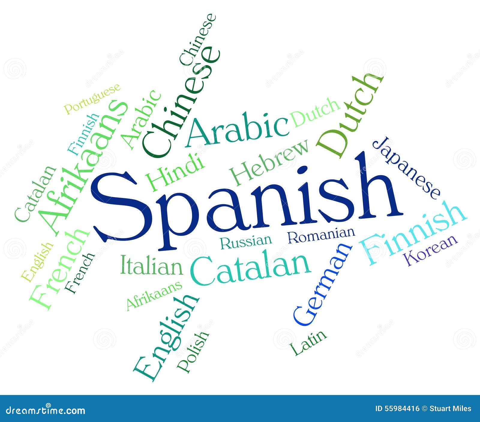 Spanish Language Comic Text Sound Pop Art Vector Illustration ...