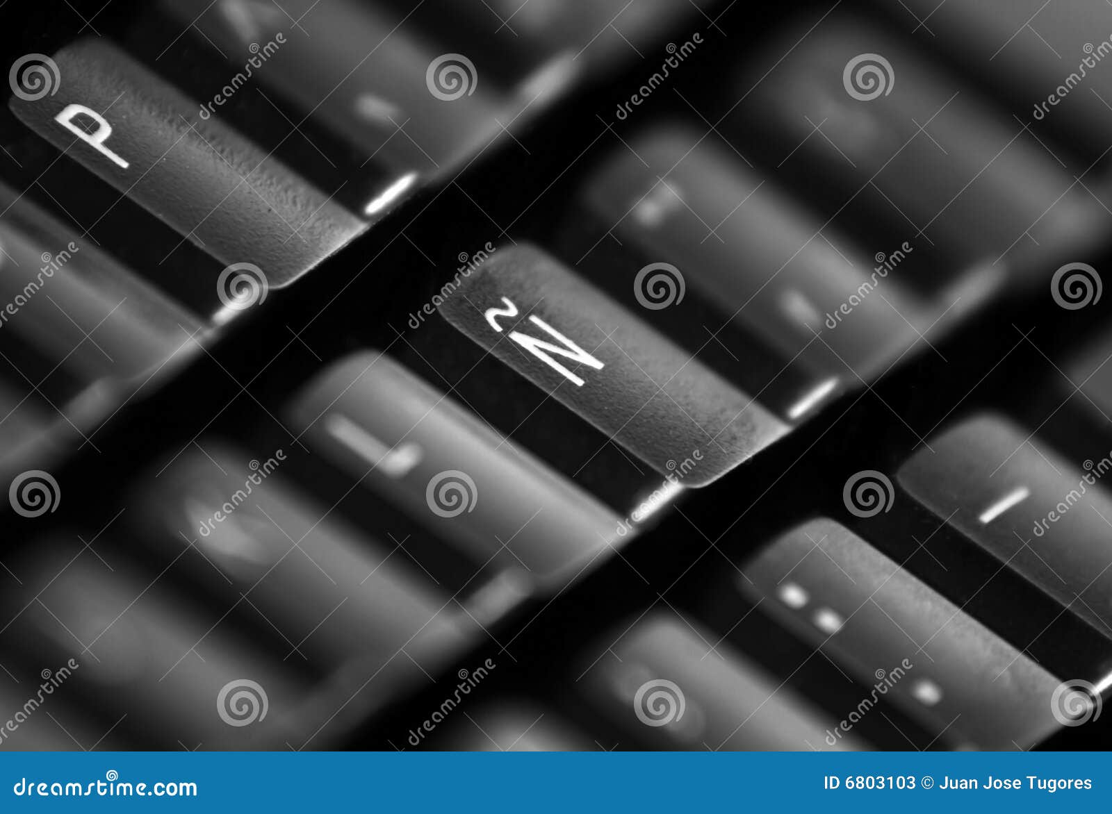 Spanish Letter N On Keyboard Stock Photos   Image 6803103